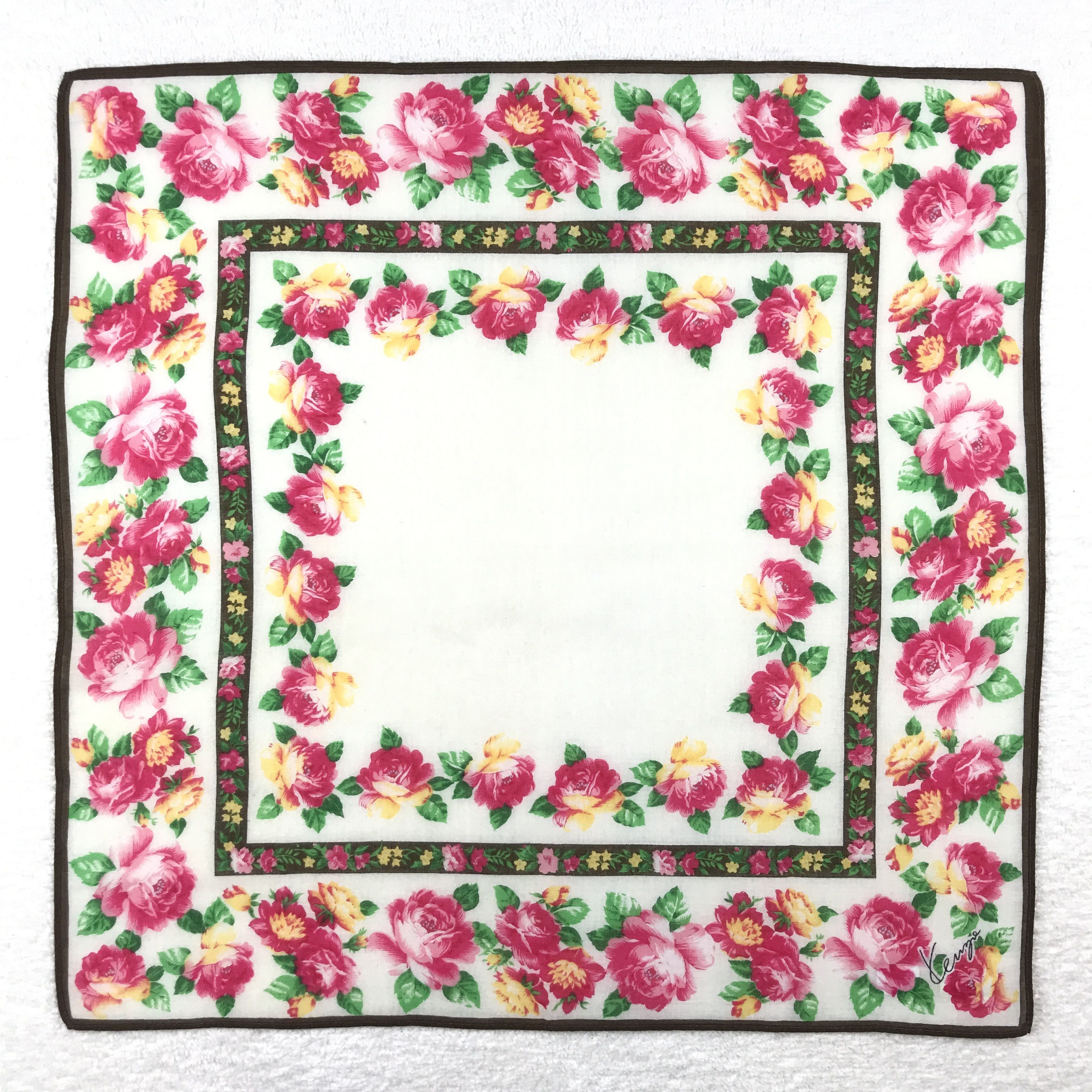 Vintage Kenzo Bandana Neckerchief Handkerchief