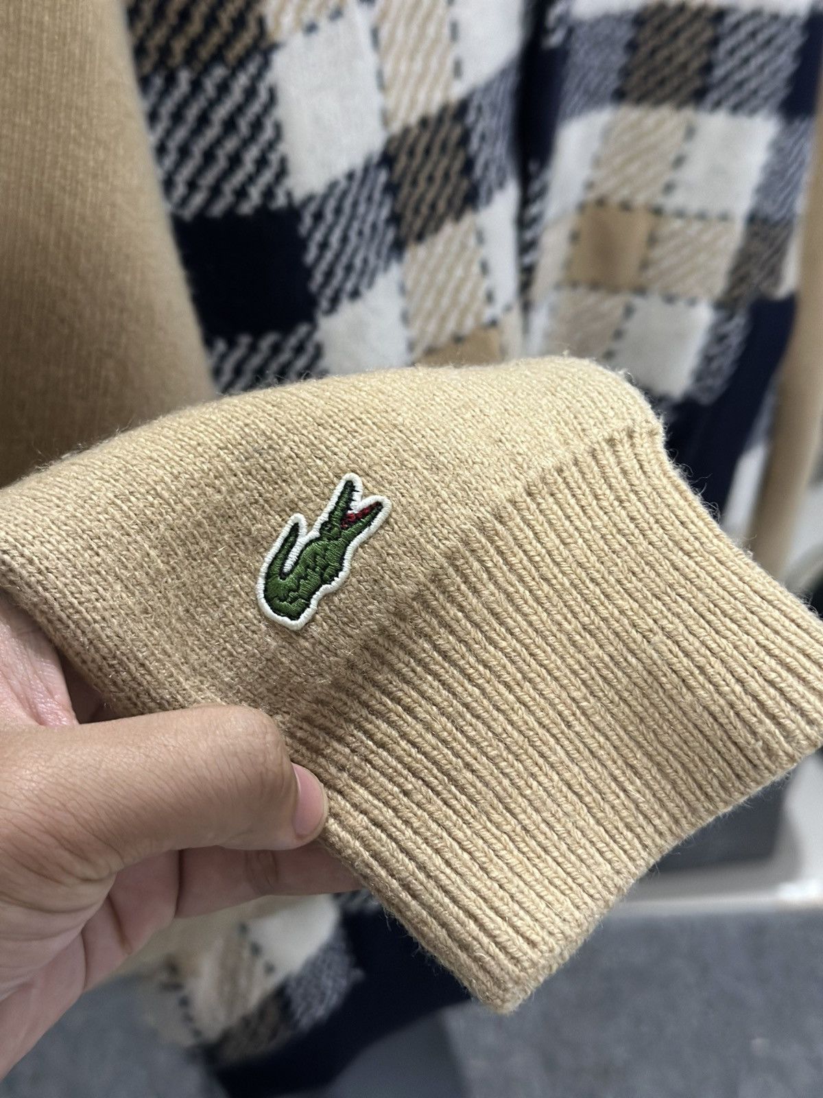 Lacoste Lacoste Checkered Wool Bomber Jacket Size US L / EU 52-54 / 3 - 5 Thumbnail