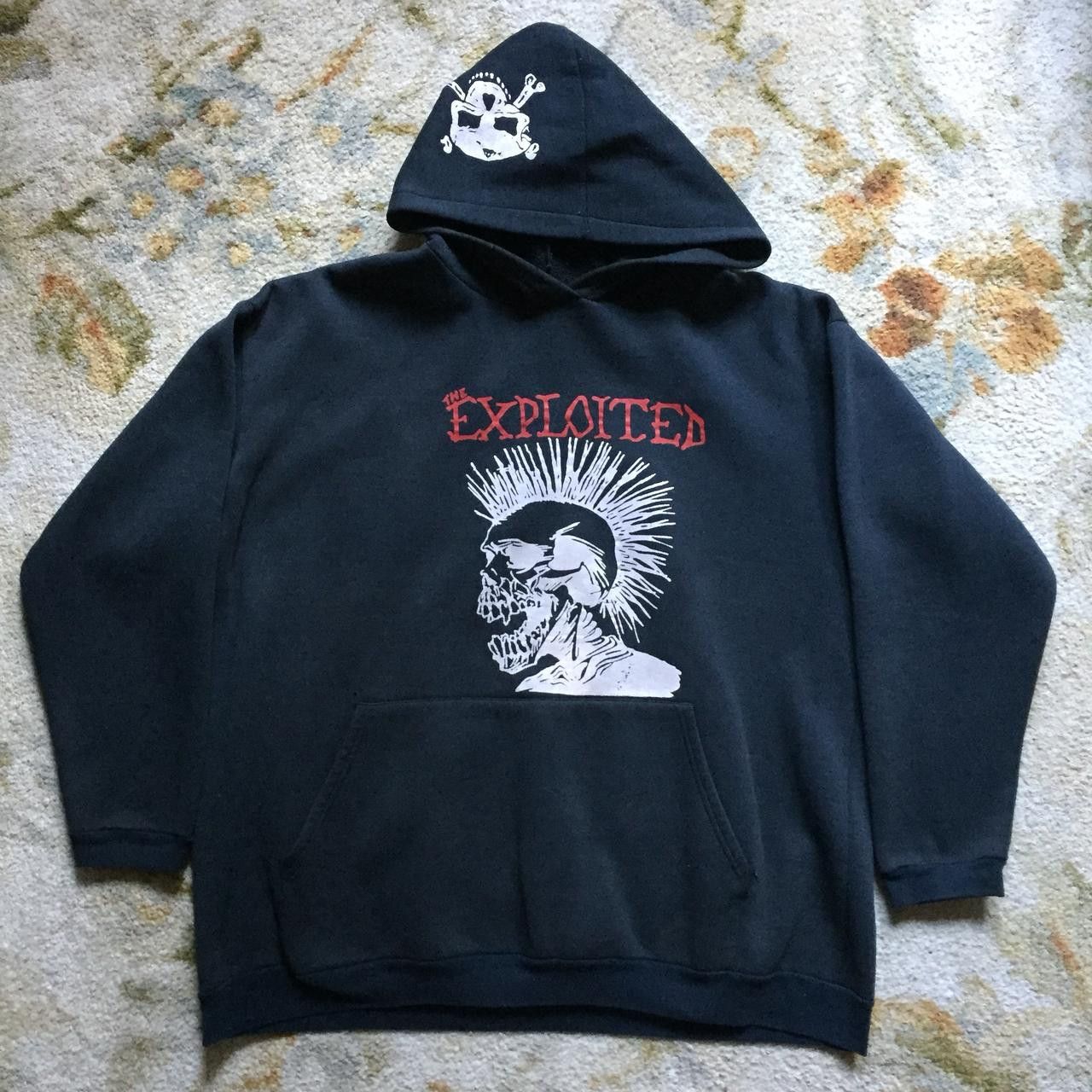 Vintage the exploited x dead kennedys 1980's hoodie Size US XXL / EU 58 / 5 - 1 Thumbnail