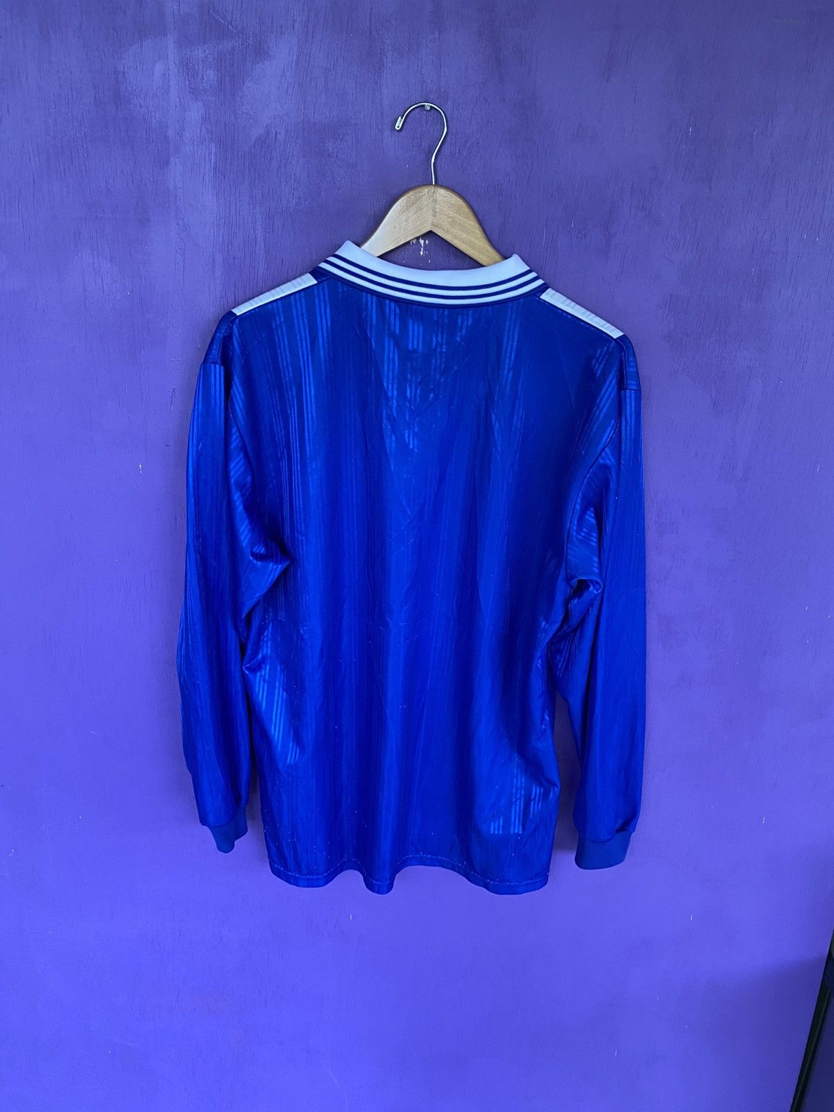 Adidas Vintage 90s Adidas blue soccer goalie shirt Size US L / EU 52-54 / 3 - 2 Thumbnail