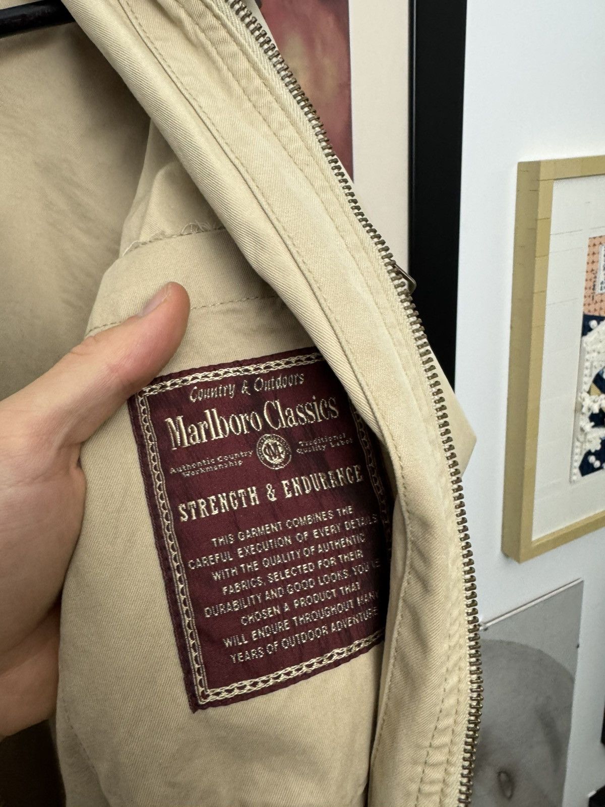 Marlboro Classics Marlboro Classics Vintage Washed Beige Jacket Detroit Rare Size US XL / EU 56 / 4 - 4 Thumbnail