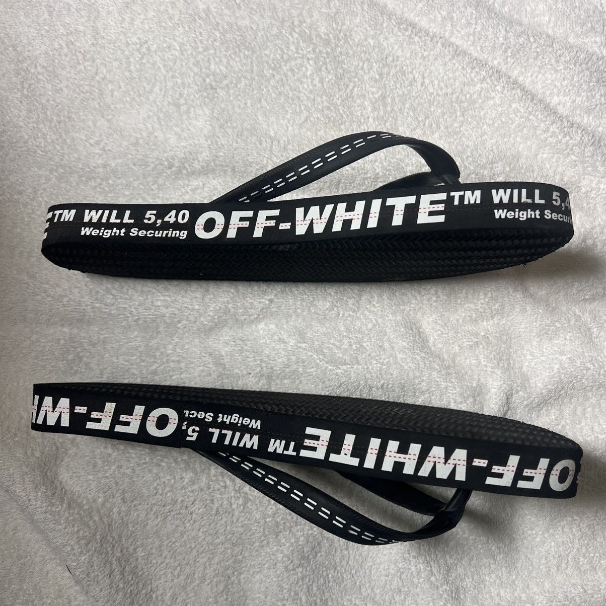 Off-White Off-White Industrial Logo Flip Flops Size US 10 / EU 43 - 2 Thumbnail
