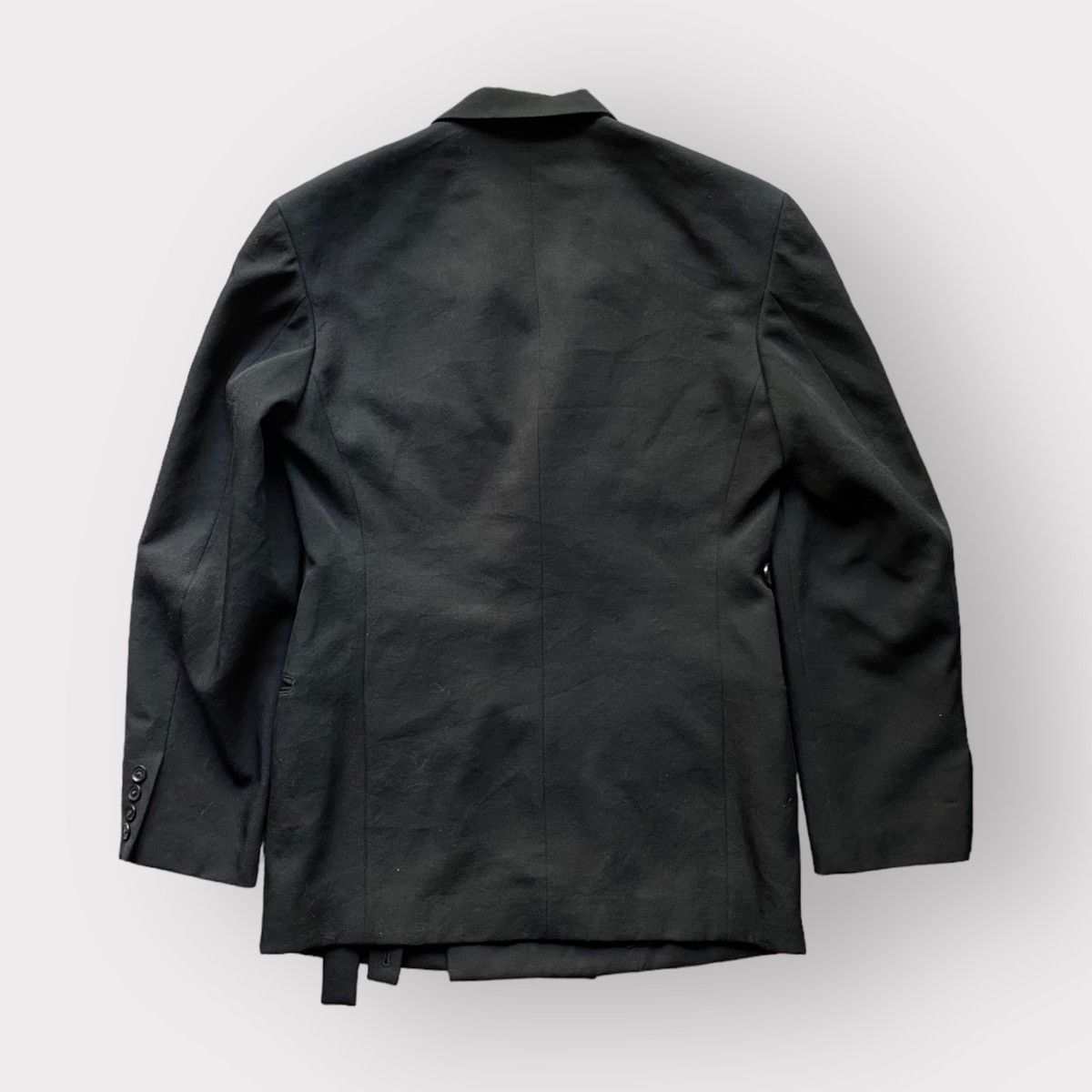 Yohji Yamamoto Runway Fall13 Wool Gabardine Blazer Size US M / EU 48-50 / 2 - 5 Thumbnail