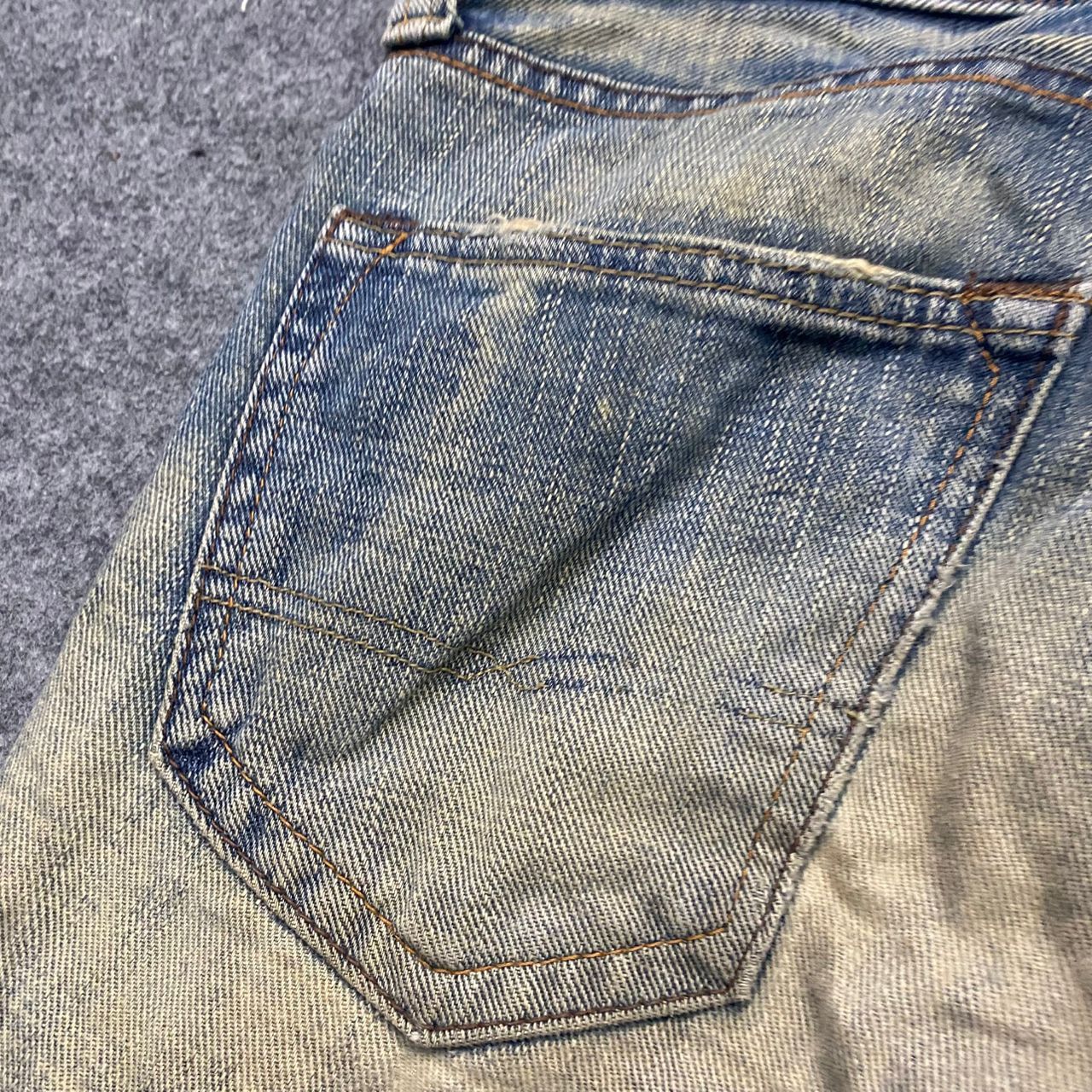 If Six Was Nine 💥Flare💥Vintage G hearts Distressed Denim Size US 31 - 13 Thumbnail