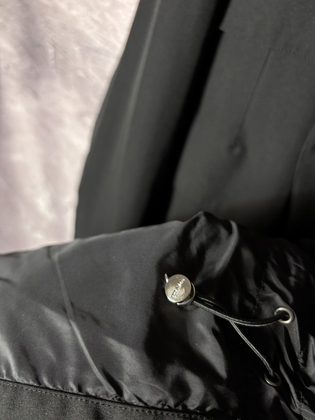 Prada Prada Sport Linea Rossa Hidden Hood Nylon Field Jacket Luxury Military Archive Size US L / EU 52-54 / 3 - 8 Thumbnail