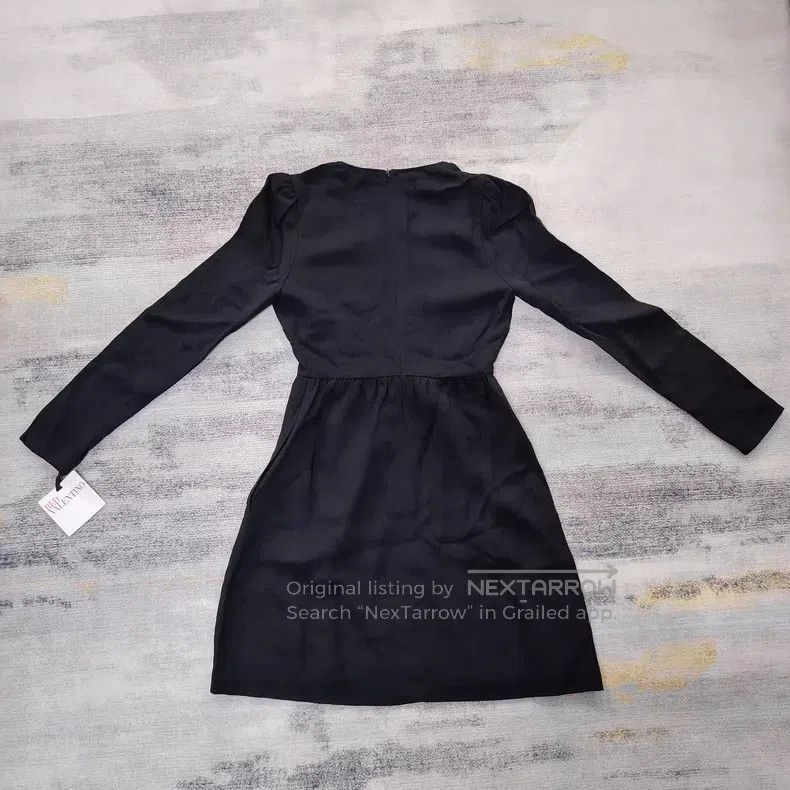 Valentino Valentino V-neck dress with bow streamers Size L / US 10 / IT 46 - 2 Thumbnail