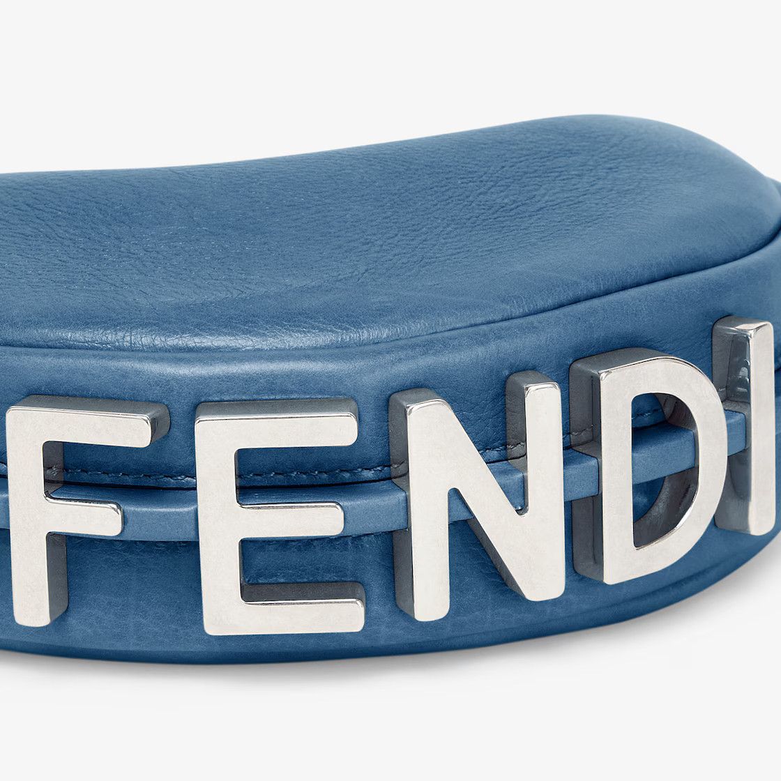 Fendi o1B3y1r0426 Size: OS / Nano Fendigraphy Hobo Bag in Blue Size ONE SIZE - 3 Thumbnail
