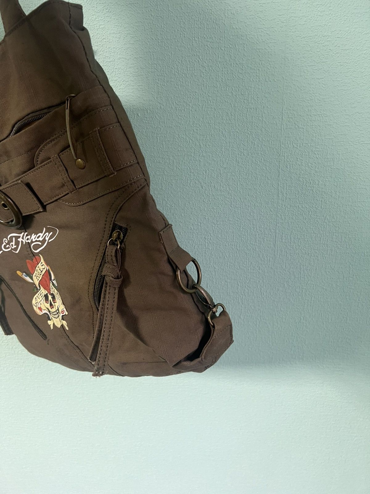 Ed Hardy VINTAGE ED HARDY BY CHRISTIAN AUDIGIER DESIGNER BAG Y2K 90s Size ONE SIZE - 4 Thumbnail