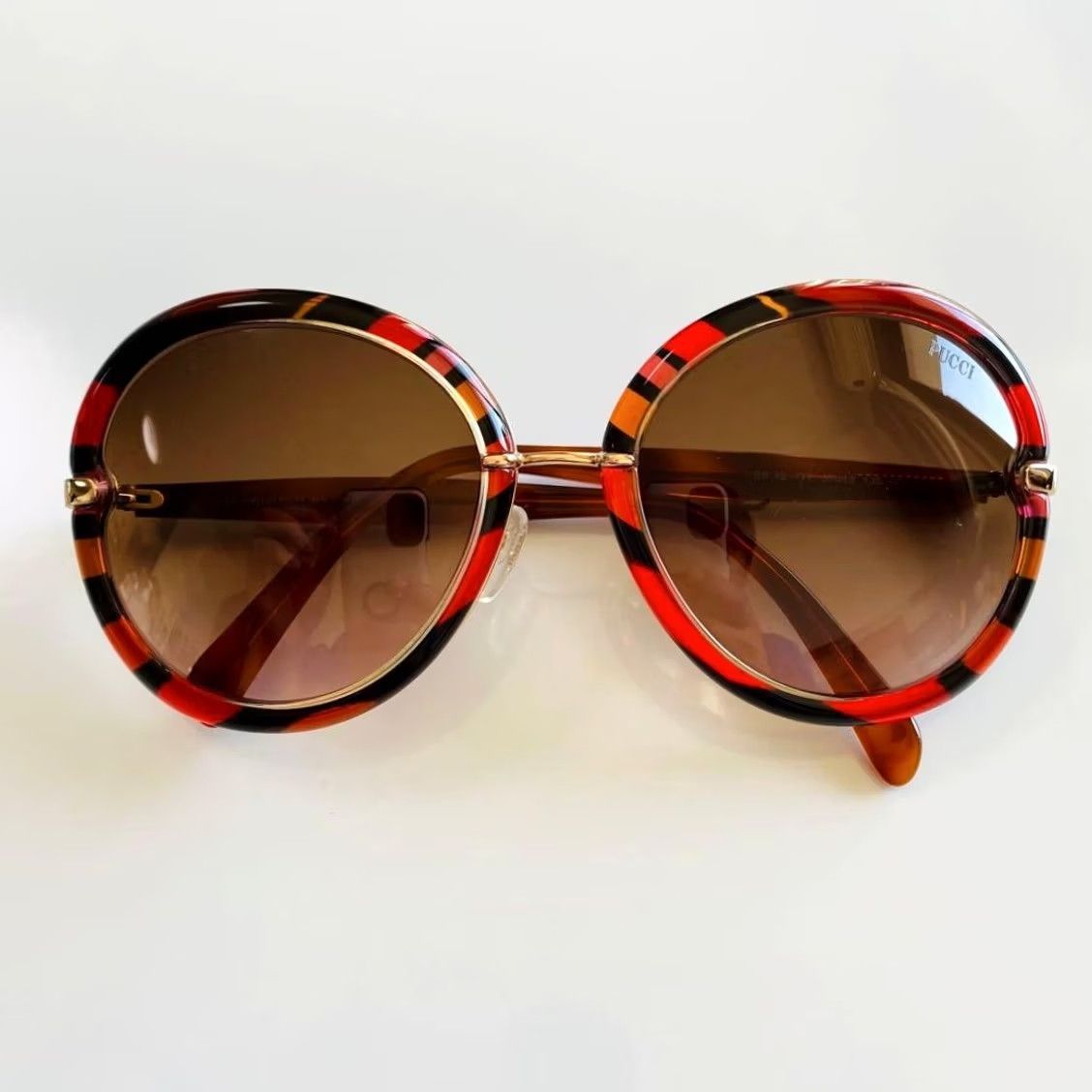Emilio Pucci Emilio Pucci Sunglasses Red Pucci Pattern Unused Designer Italy Size ONE SIZE - 4 Thumbnail