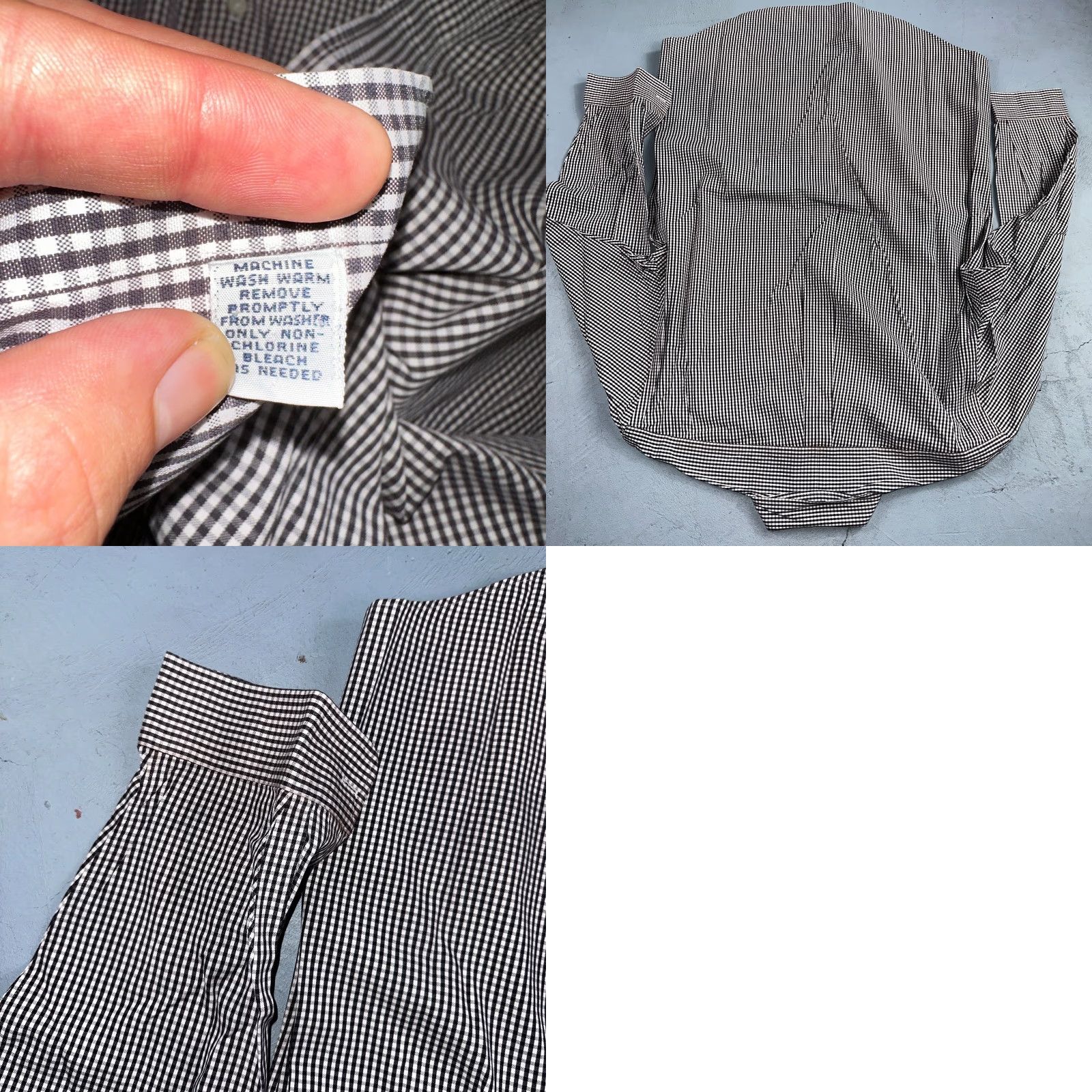 Ralph Lauren Ralph Lauren Black Check Button-Up Shirt Yarmouth Long Sleeve 15.5 Mens Classic Collared Size US M / EU 48-50 / 2 - 8 Thumbnail
