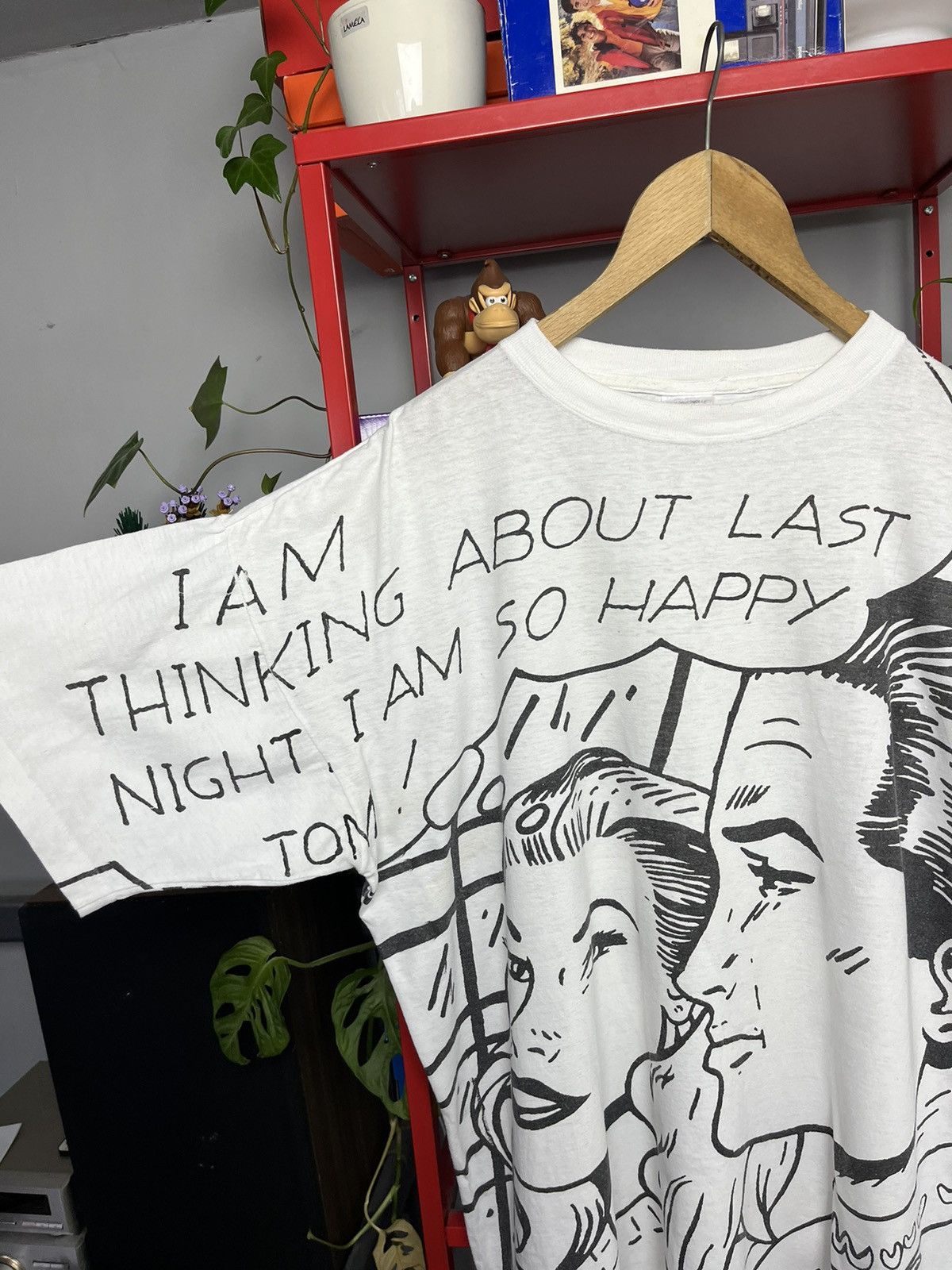 Vintage Rare Vintage 90s Roy Lichtenstein all over print comics tee Size US XL / EU 56 / 4 - 3 Thumbnail