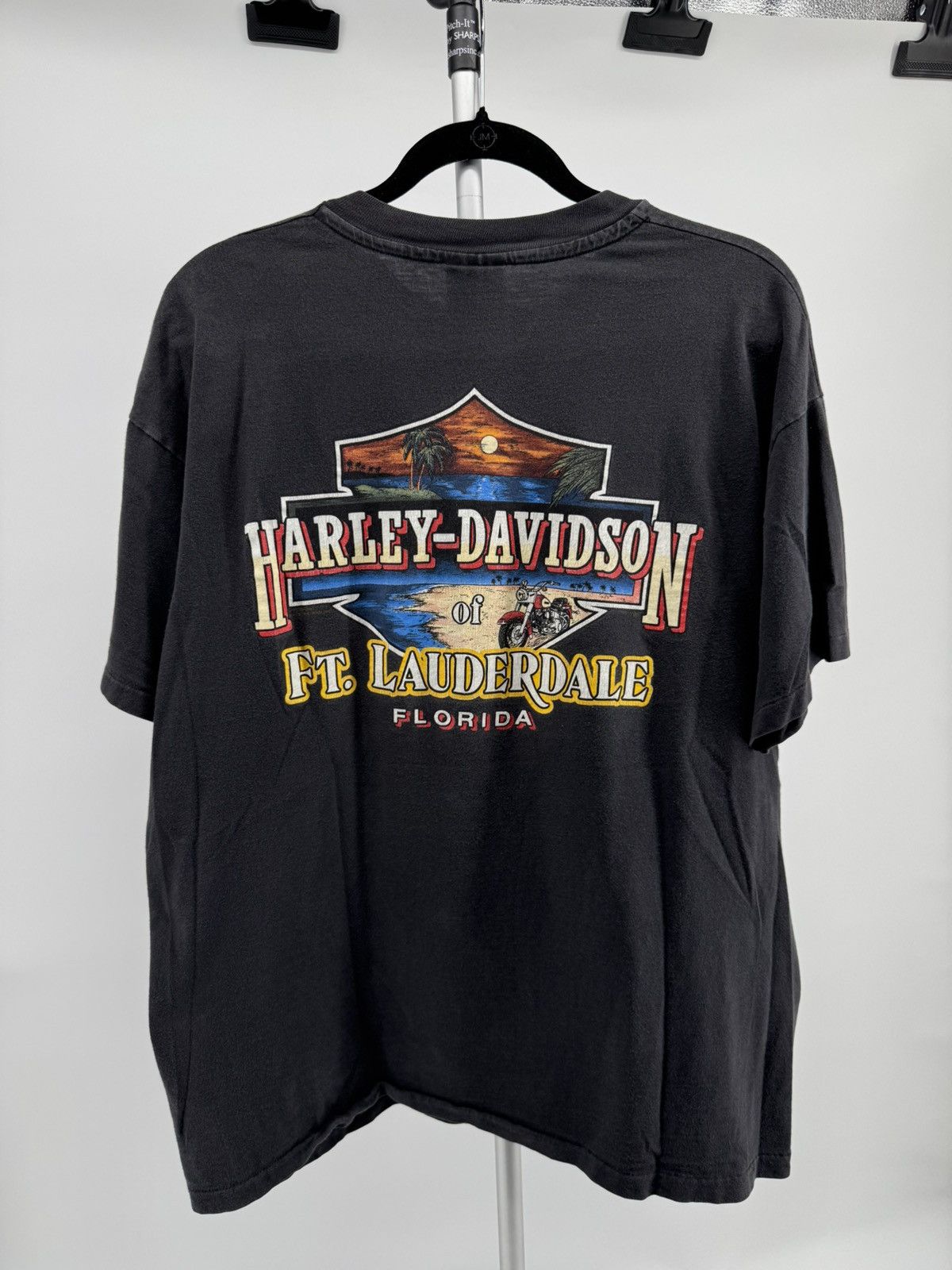 Harley Davidson RARE Vintage 90s Florida Harley Davidson logo tee sz XL Size US XL / EU 56 / 4 - 2 Thumbnail