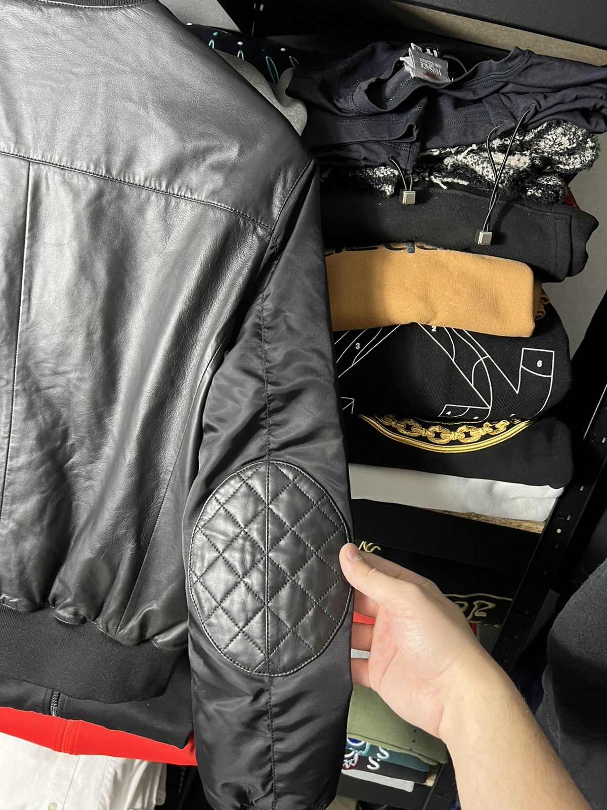 Emporio Armani 🖤 NWT Emporio Armani Reversible Leather Bomber — Black Size US M / EU 48-50 / 2 - 4 Thumbnail