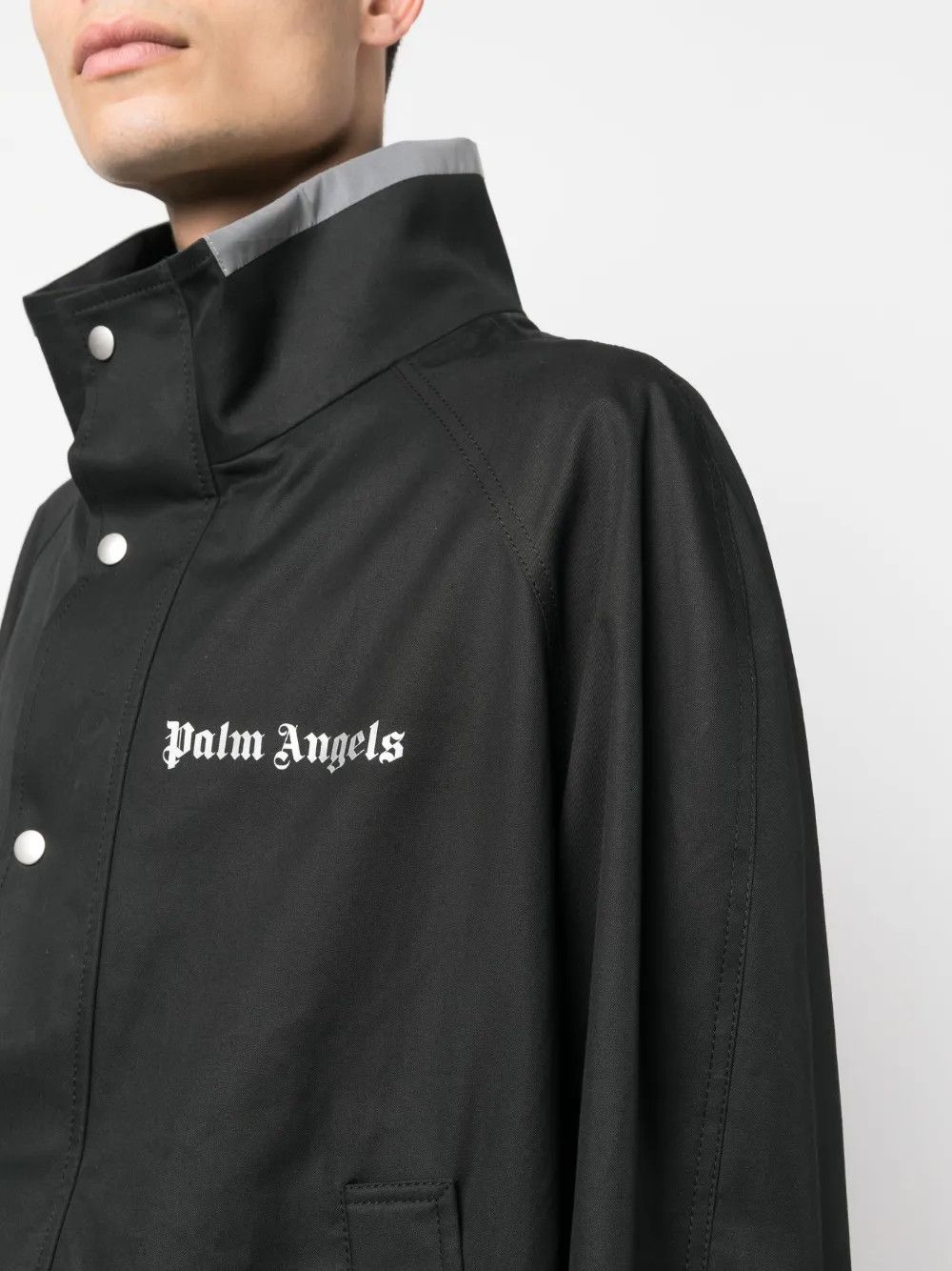 Palm Angels o1y0325 Logo Jacket in Black Size US S / EU 44-46 / 1 - 2 Thumbnail