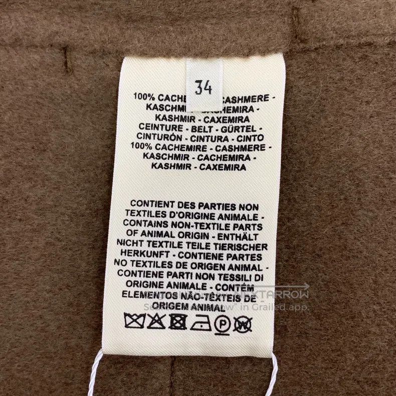 Hermes Hermes Brown Fringe Cashmere V-Neck Belted Sleeveless Over Size XXS / US 00 / IT 34 - 6 Thumbnail