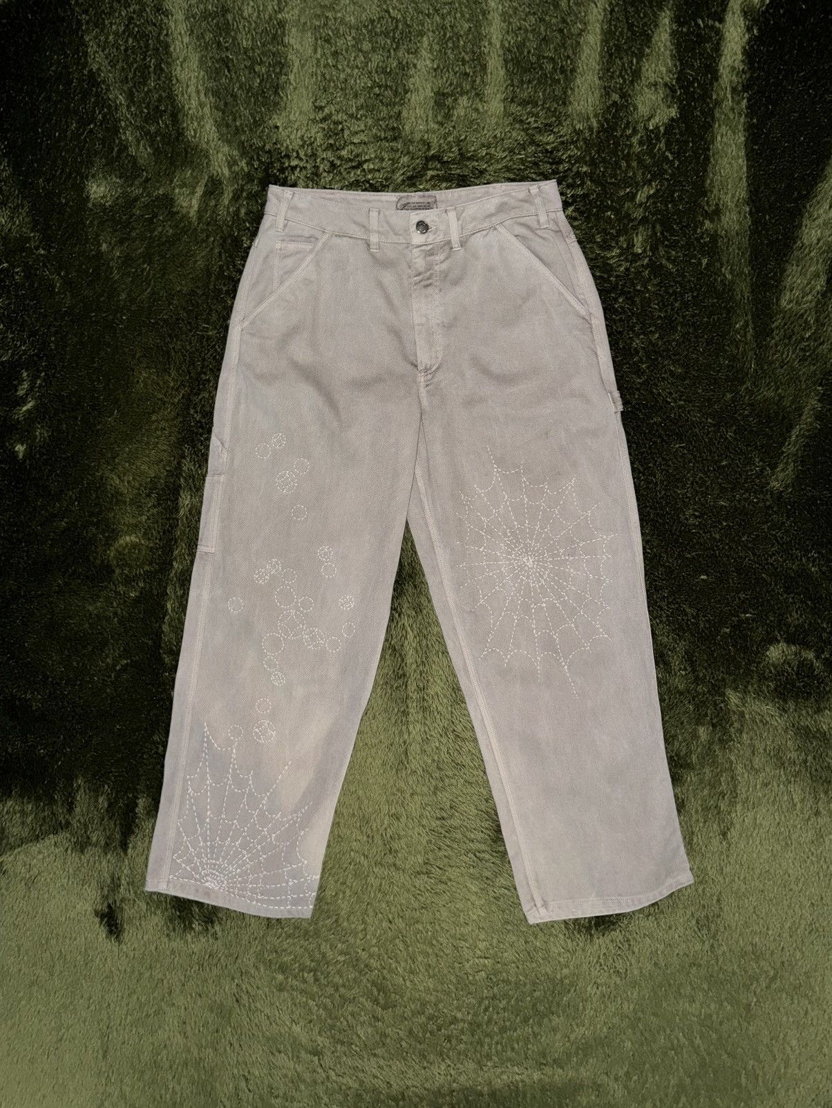Nike [L] Nike Life Sashiko Custom Spider Web Carpenter Pants Size US 32 / EU 48 - 1 Thumbnail