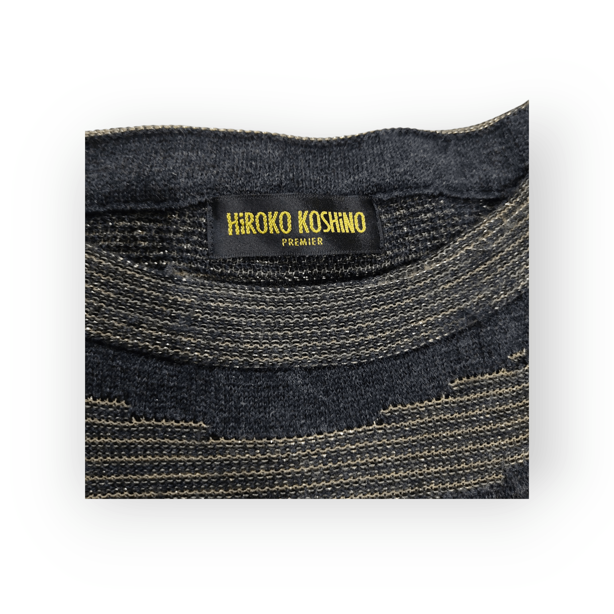 Beauty Beast × Designer × Hiroko Koshino Homme HIROKO KOSHINO Premier Elegant Black Gold Shimmer Dress Size M / US 6-8 / IT 42-44 - 6 Thumbnail