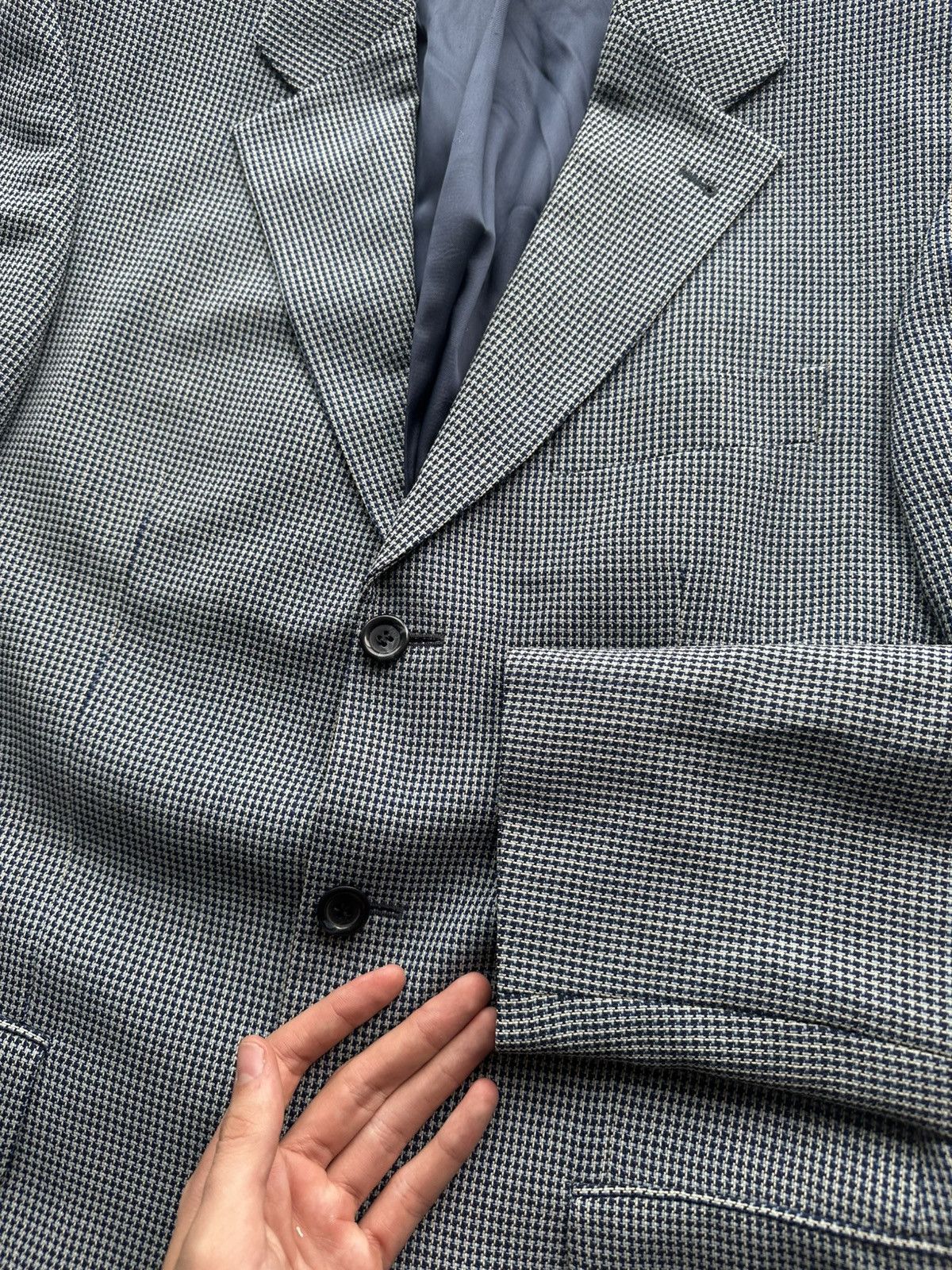 Yves Saint Laurent 🚨VNTG YVES SAINT LAURENT YSL WOOL BLAZER MONOGRAM CHECK Size US M / EU 48-50 / 2 - 5 Thumbnail