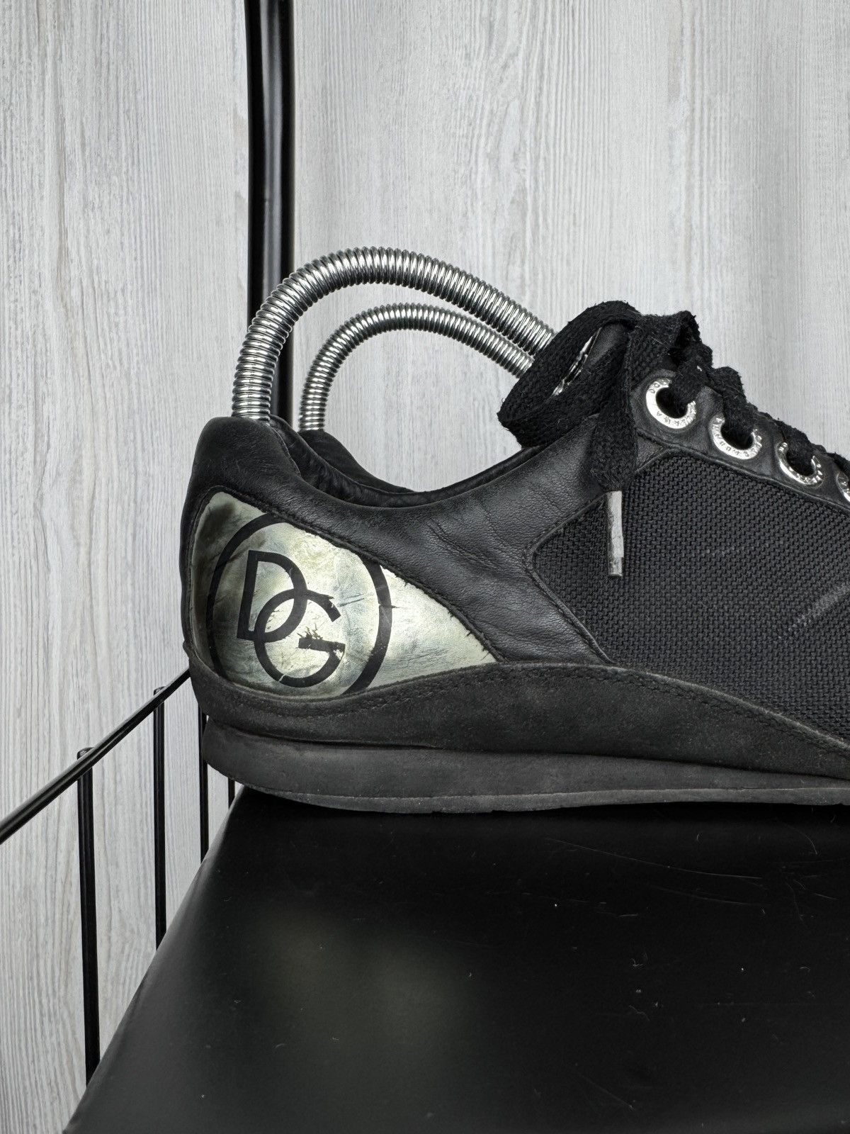 Dolce & Gabbana Dolce & Gabbana vintage leather textile low top sneakers Size US 10.5 / EU 43-44 - 3 Thumbnail