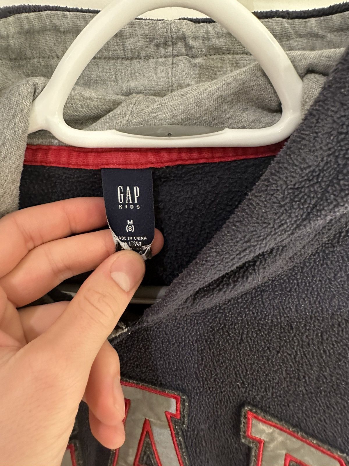 Gap × Vintage Vintage gap fleece hoodie Size US XXS / EU 40 - 2 Thumbnail
