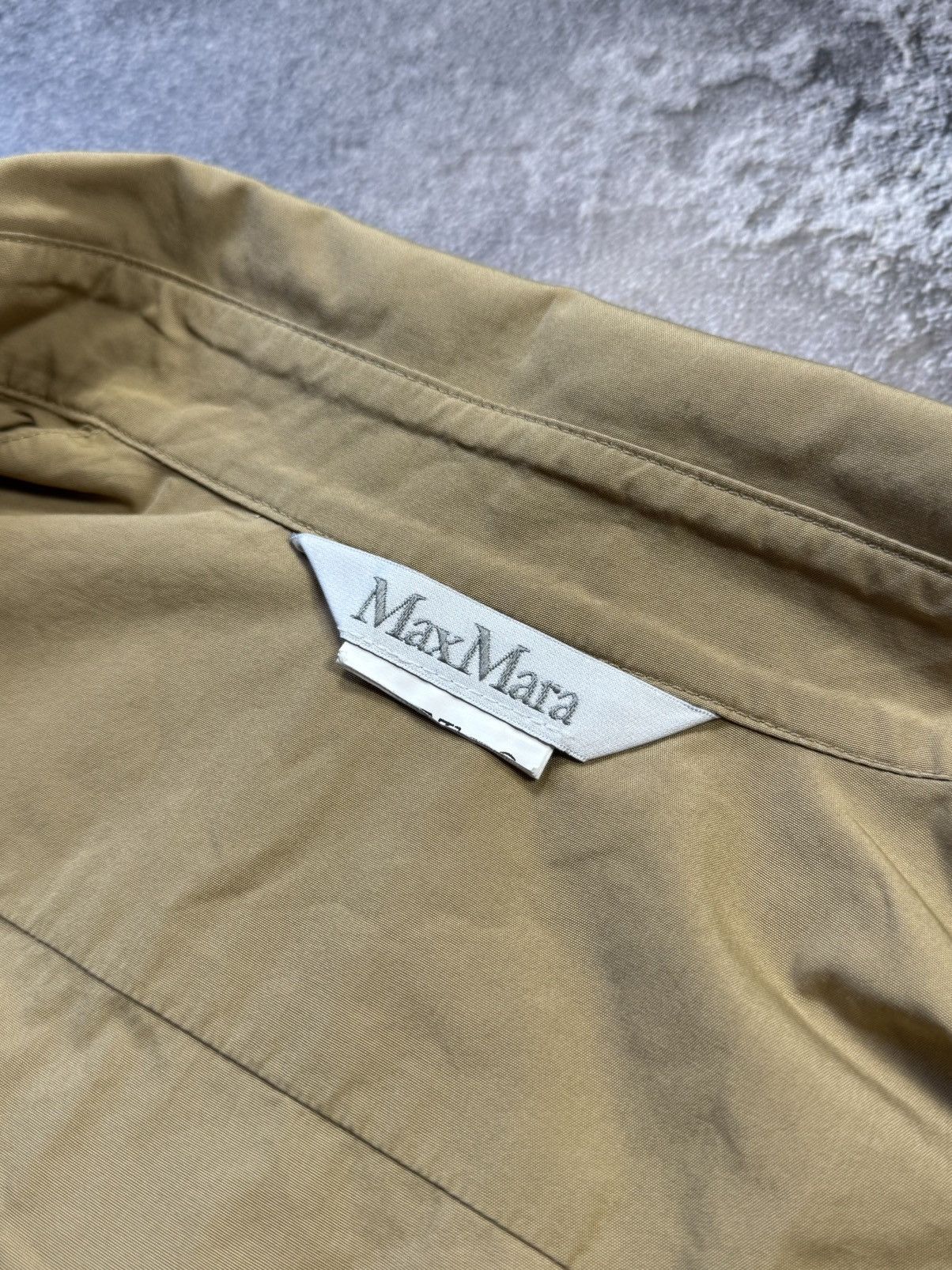Max Mara MaxMara Oversized Shirt — Sand Beige Size L / US 10 / IT 46 - 5 Thumbnail