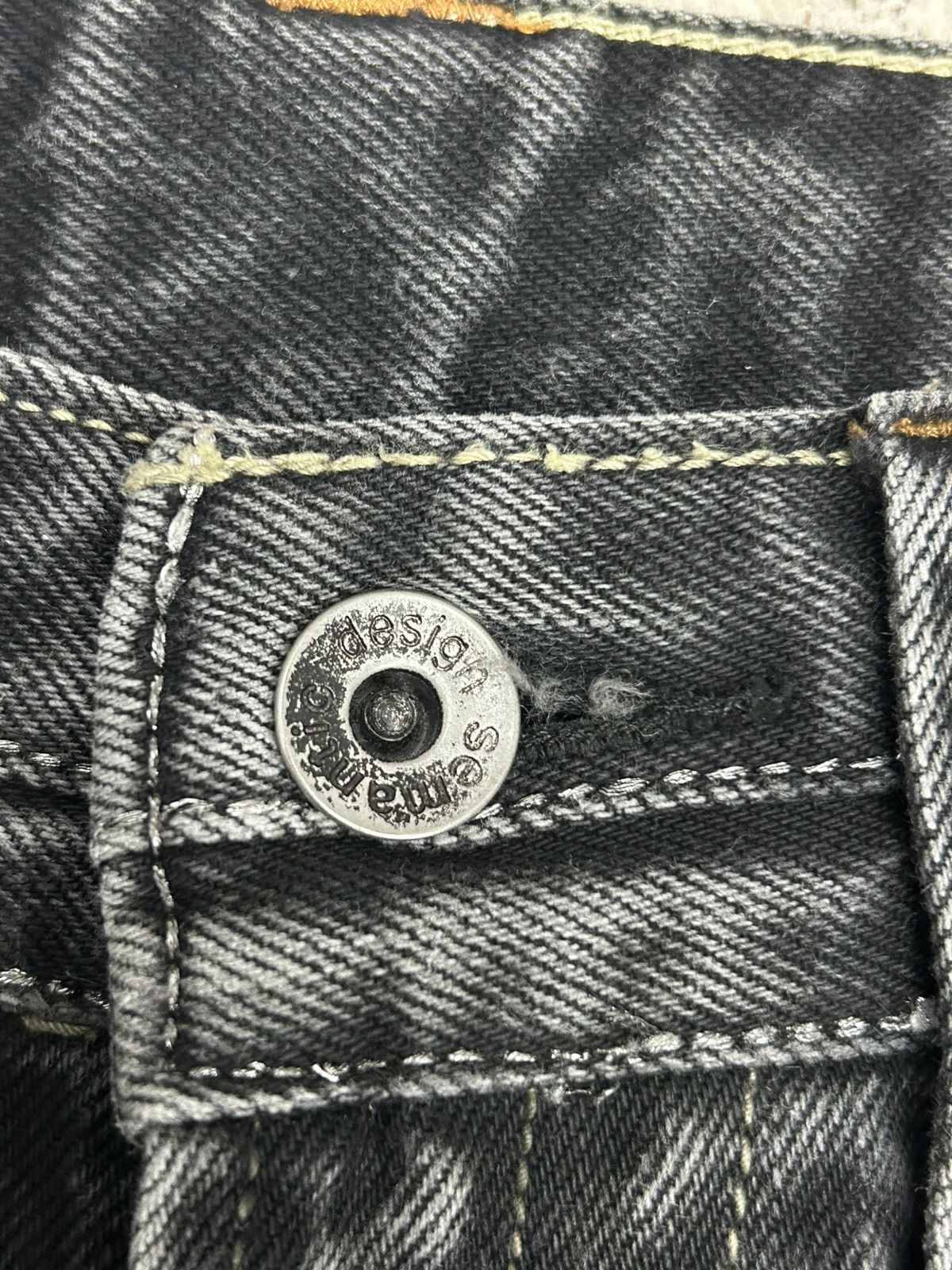 Tornado Mart Y2k Flared Semantic Design Gray Washed Size US 30 / EU 46 - 12 Thumbnail