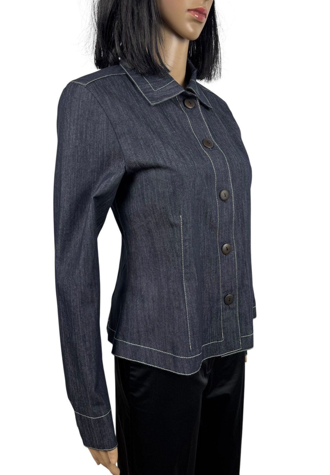 Other Sassenbach Denim Cotton Jacket Button Up size DE34 IT40 Size S / US 4 / IT 40 - 3 Thumbnail