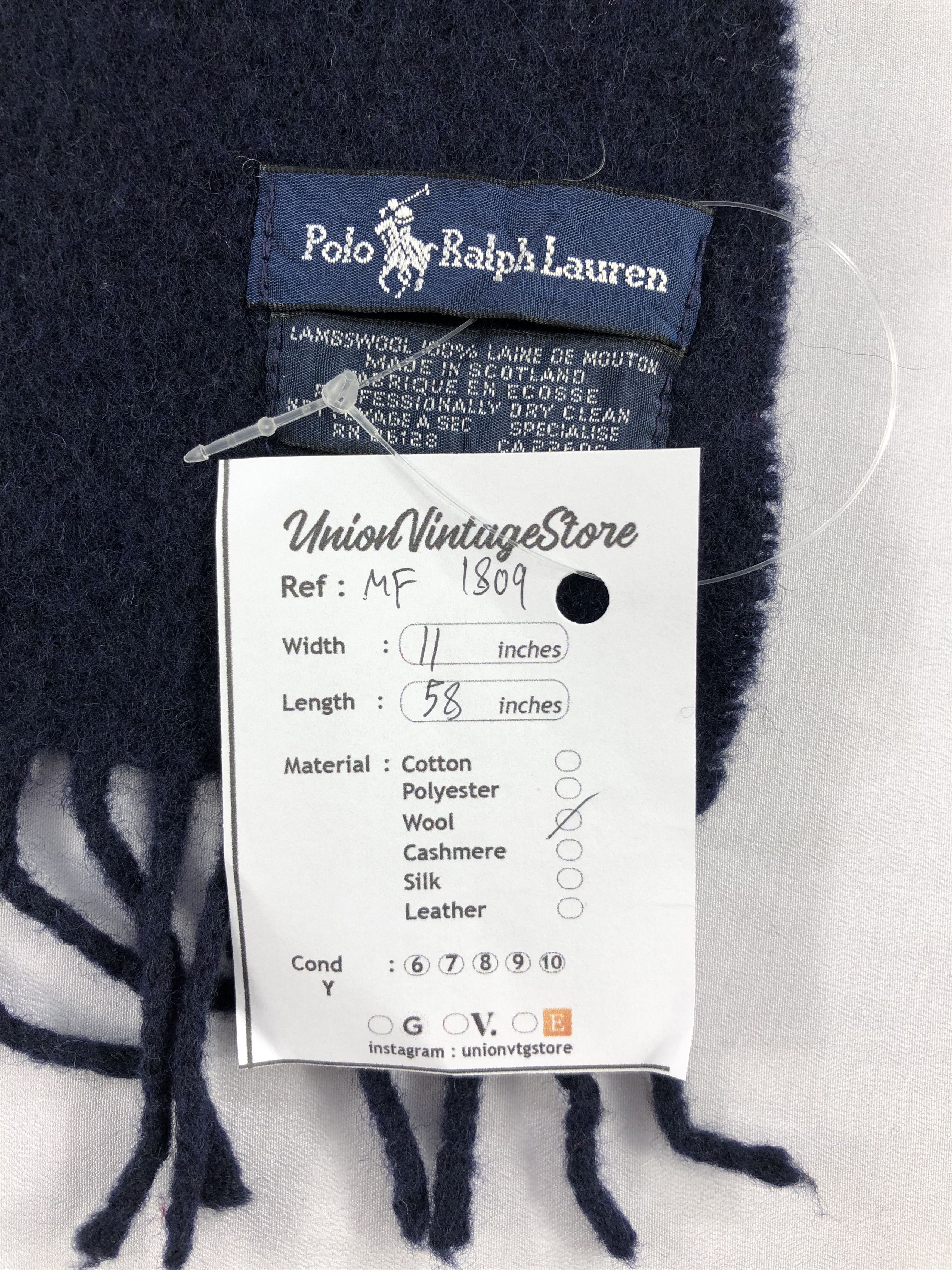 Polo Ralph Lauren Vintage Polo Ralph Lauren Scarf/Muffler/Neckwear MF1809 Size ONE SIZE - 6 Thumbnail