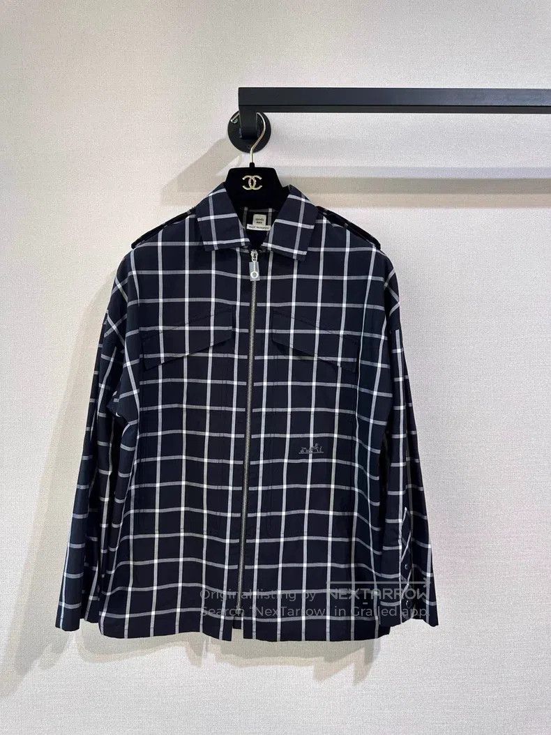 Hermes Hermes Black and White Checkered Jacket Size XS / US 0-2 / IT 36-38 - 1 Thumbnail
