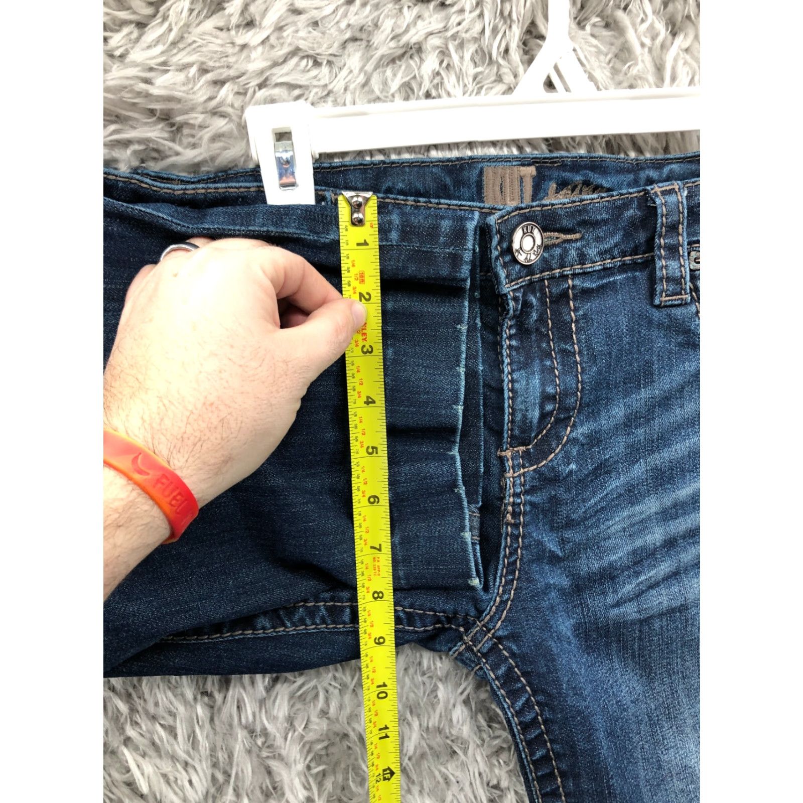 Vintage KUT from the Kloth Jeans Womens Capri Mid Rise Dark Wash Blue Denim Size 8 Size 30" / US 8 / IT 44 - 4 Thumbnail