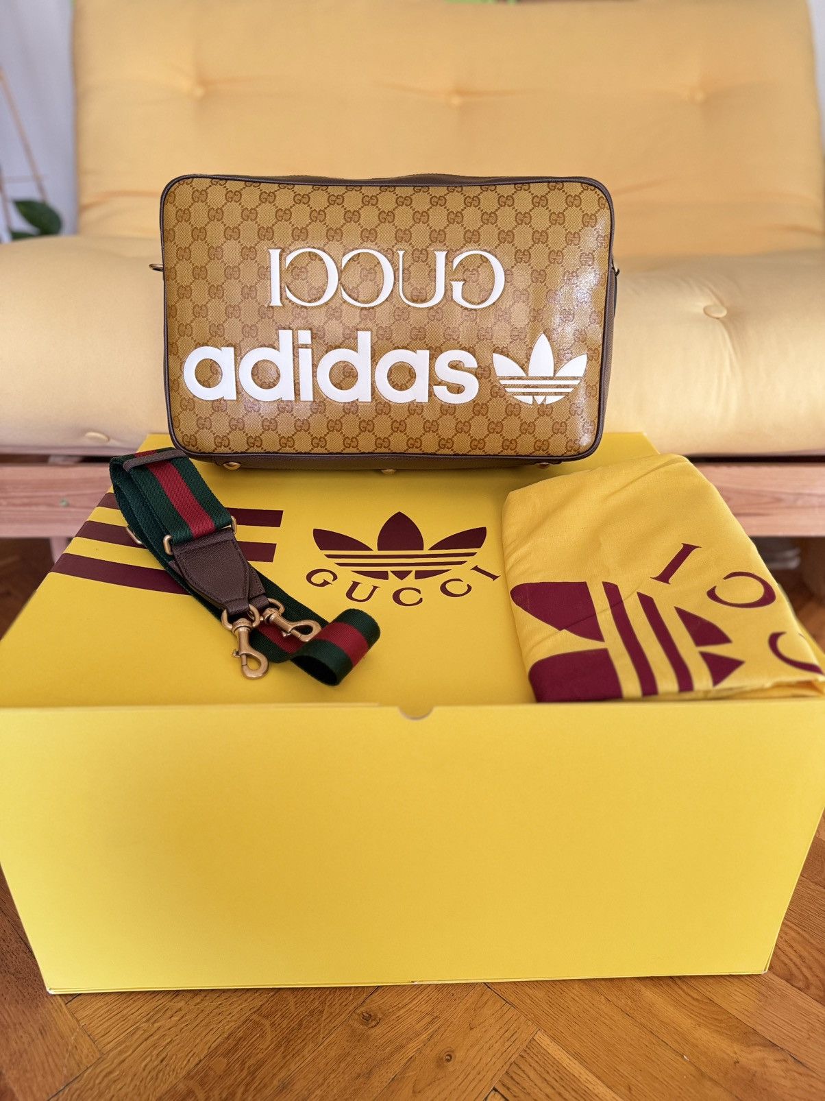 Gucci GUCCI X ADIDAS MEDIUM SHOULDER BAG Size ONE SIZE - 18 Thumbnail