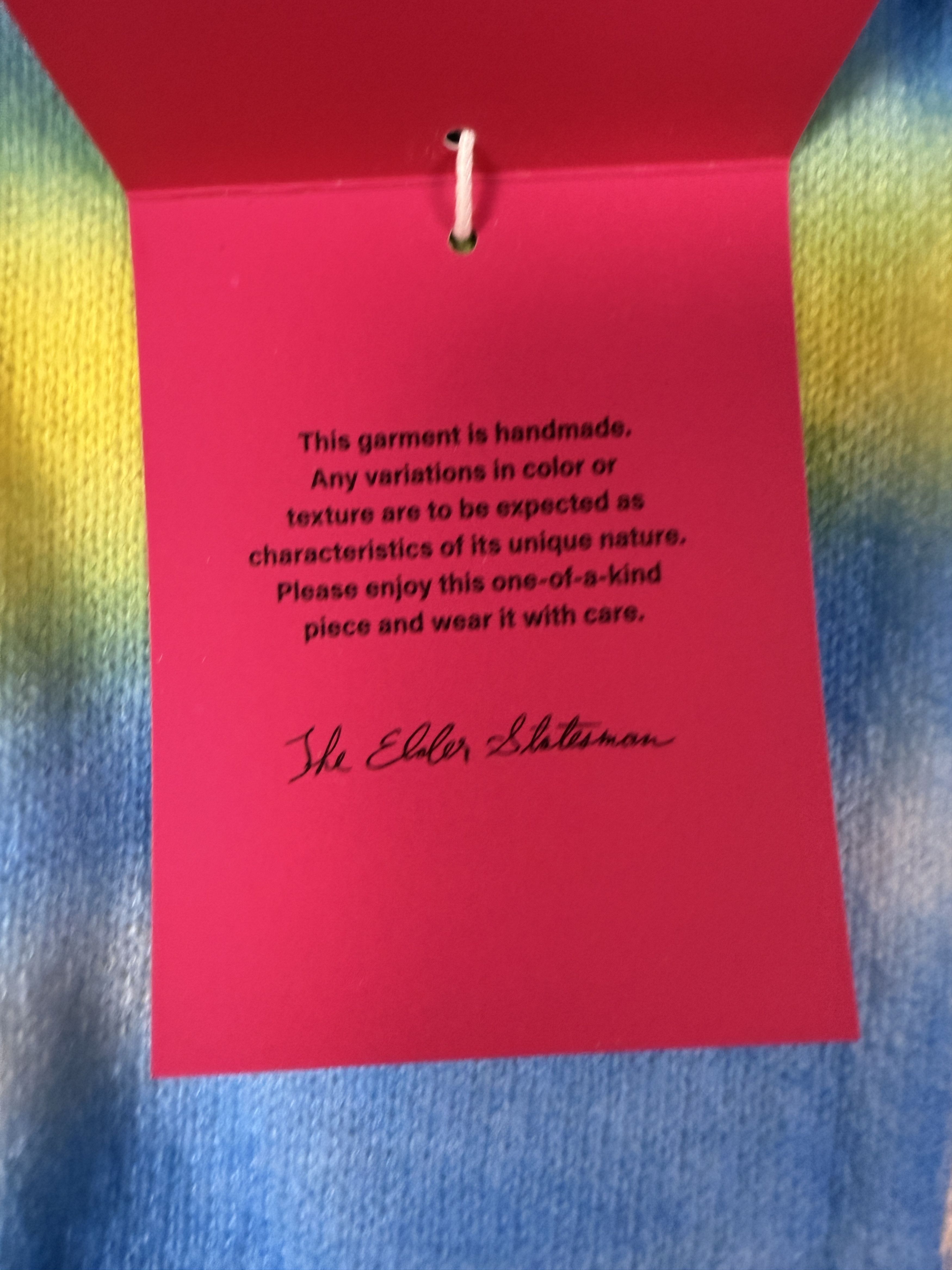 The Elder Statesman $2295 The Elder Statesman Graffiti Crewneck Sweater Size US S / EU 44-46 / 1 - 11 Thumbnail