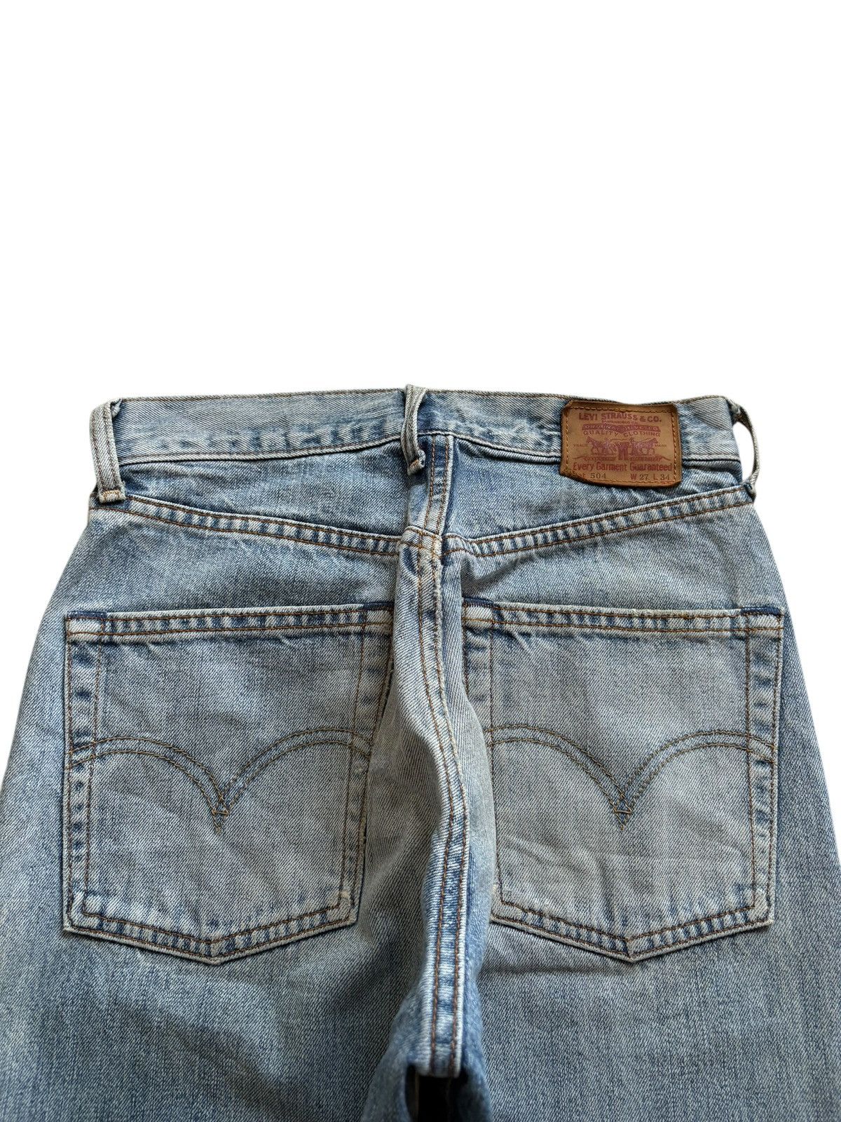 Levi's × Levi's Vintage Clothing Vintage 90s Levis 504 Mud Wash Loose Baggy Jeans Size US 27 - 8 Thumbnail