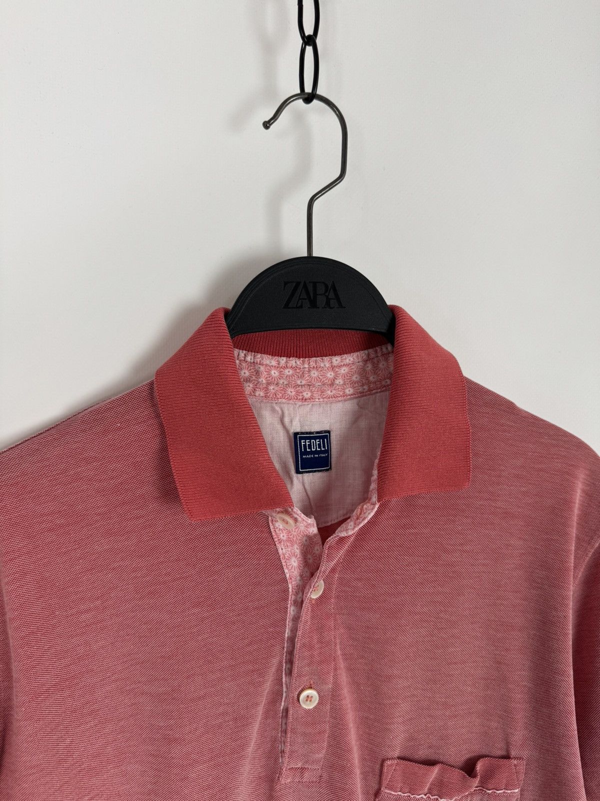 Fedeli Fedeli Cotton Pink Polo T-Shirt Size US M / EU 48-50 / 2 - 4 Thumbnail