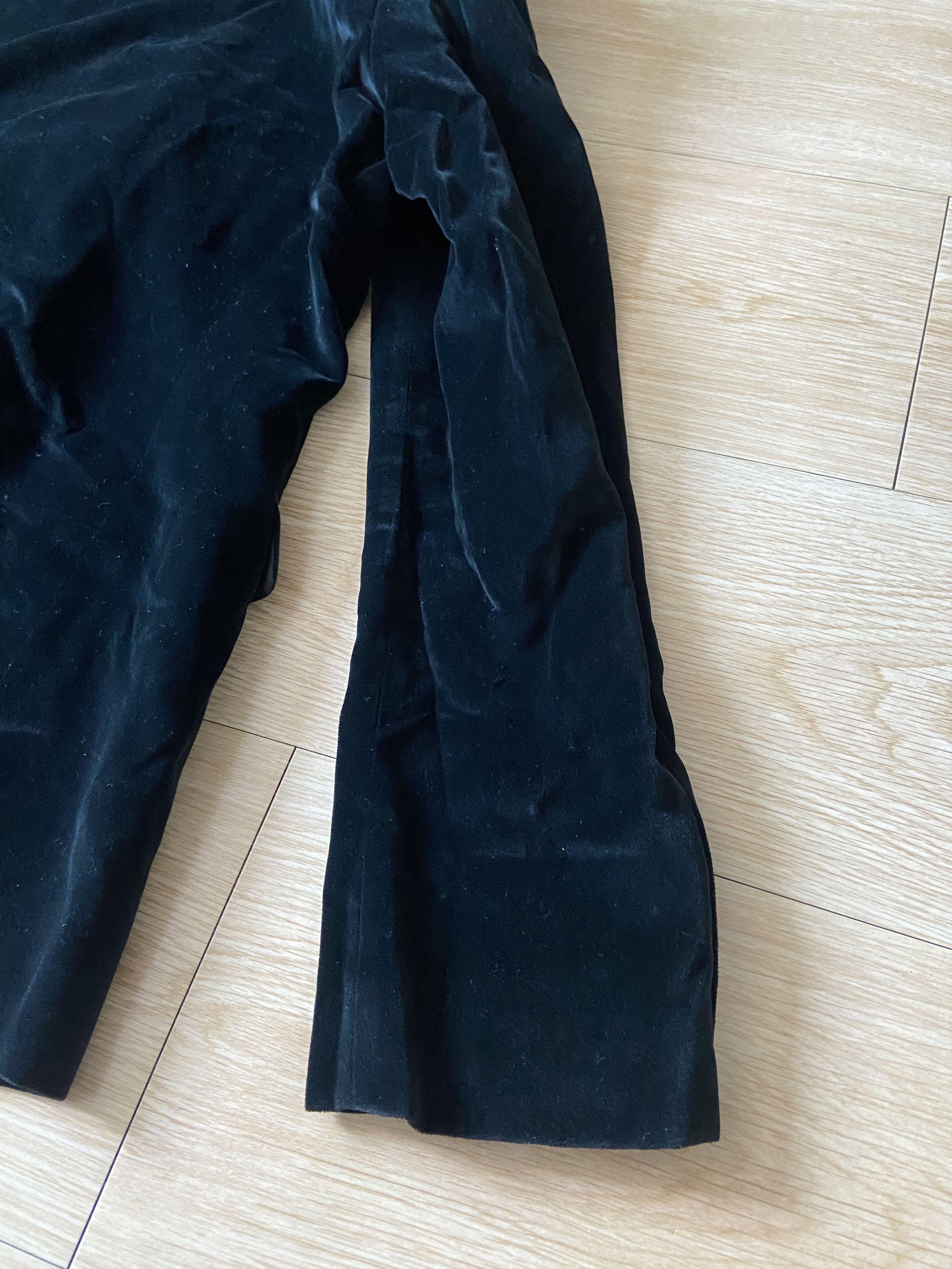 Hedi Slimane × Saint Laurent Paris 56 saint laurent ss15 Black Velvet blazer jacket suit Size 54L - 7 Thumbnail