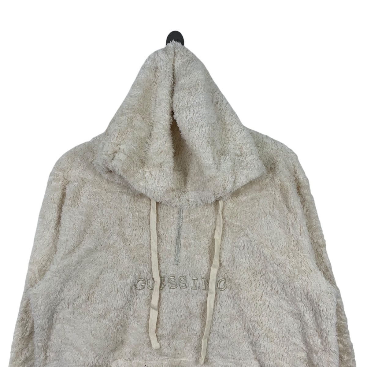 Guess GUESS Usa Casualwear Big Logo Fleece Hoodie Pullover Jumper Size US L / EU 52-54 / 3 - 3 Thumbnail