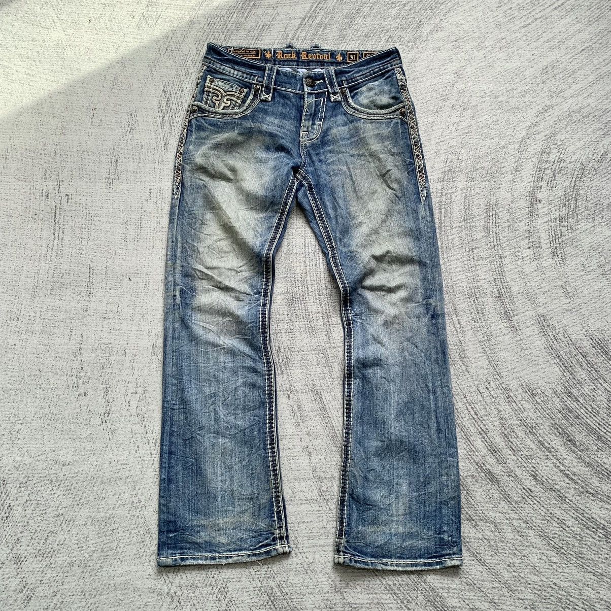 Japanese Brand Vintage Rock Revival Punk Triple Stitch Size US 33 - 2 Thumbnail
