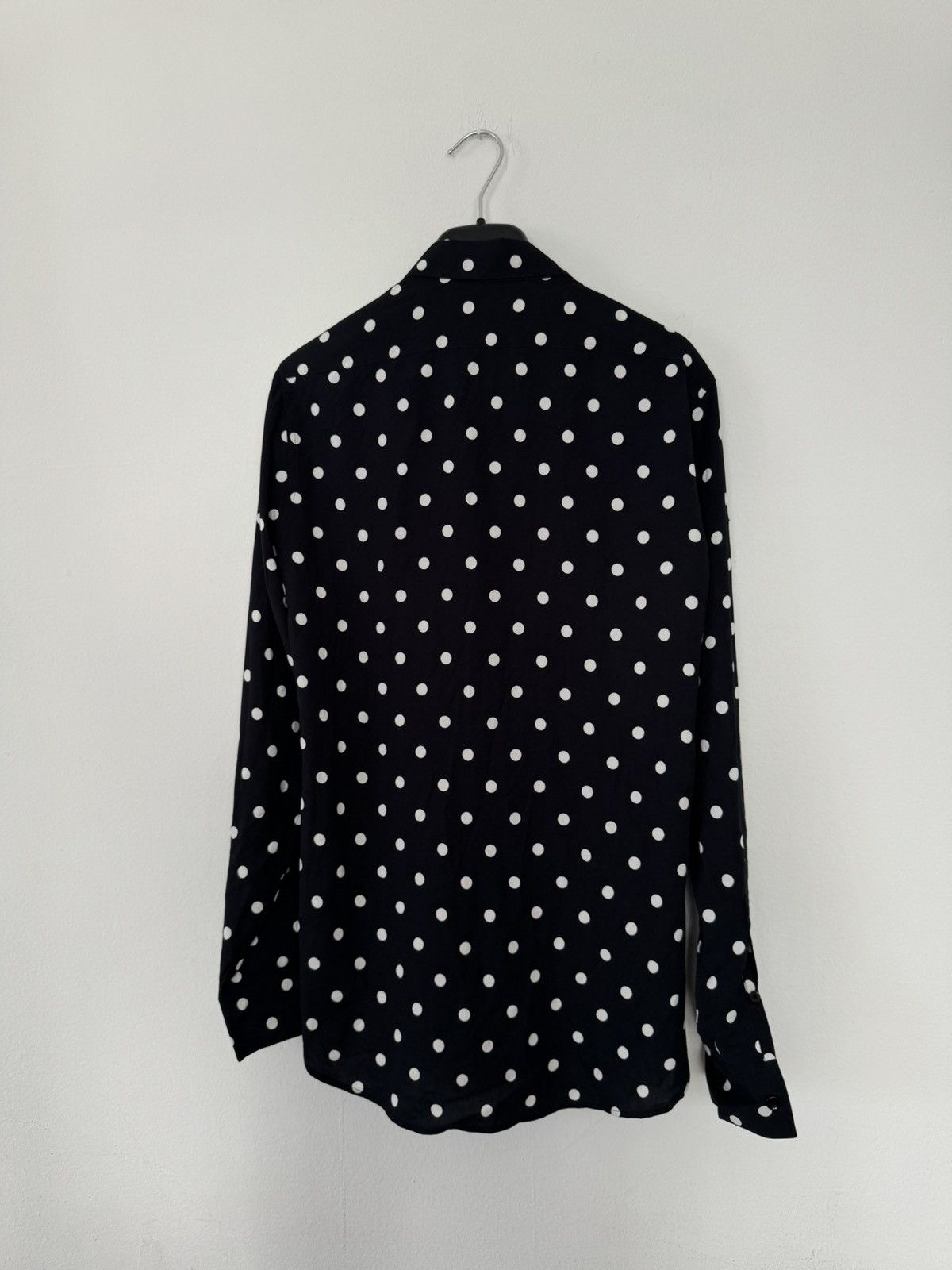 Hedi Slimane × Saint Laurent Paris Saint Laurent polka shirt 37 Size US S / EU 44-46 / 1 - 8 Thumbnail