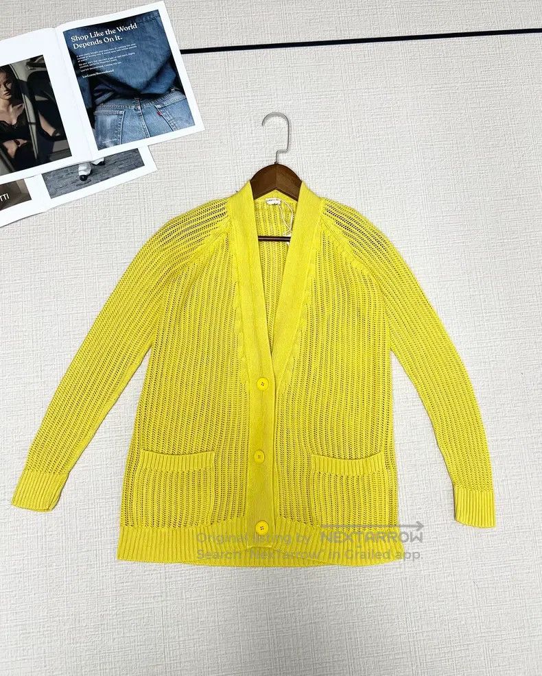 Hermes Hermes Solid Knit Open Cardigan Size XS / US 0-2 / IT 36-38 - 1 Thumbnail