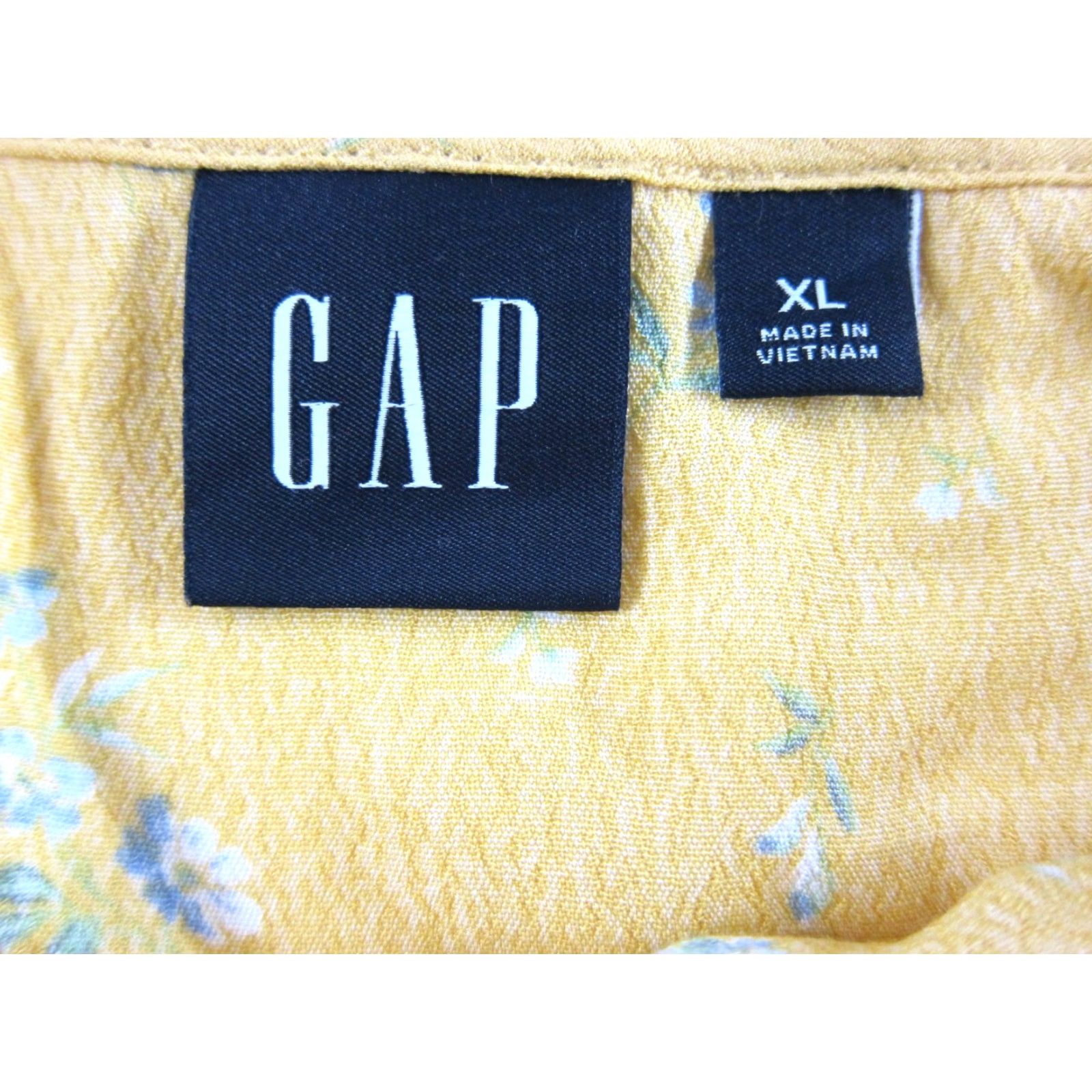 Gap GAP Floral 100% Rayon Wrap Skirt Yellow XL Midi Skirt Women Bohemian Spring Summer XS? Size 40" / US 18 - 3 Thumbnail