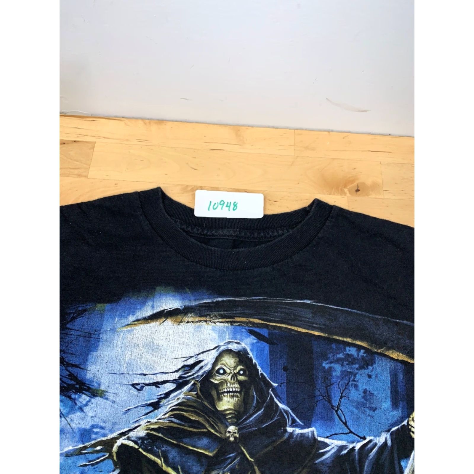Vintage Grim Reaper T Shirt Mens S Black Reaper Death Horror 10948 Size US S / EU 44-46 / 1 - 3 Thumbnail