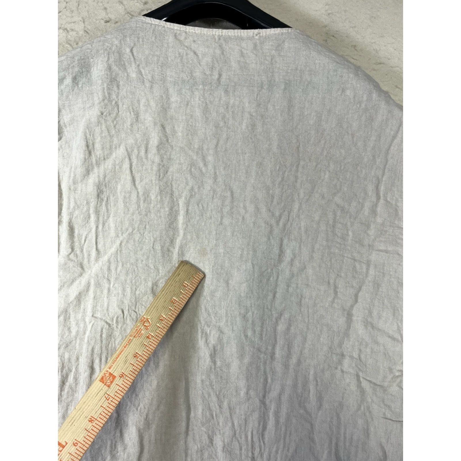 Vintage Gigi Moda Italy Linen Blend Oversized Top Beige Size 1 Blouse Women Basic Short Sleeve Round Neck Wearable See Pics Italy Beach Bohemian Womens Size XS / US 0-2 / IT 36-38 - 6 Thumbnail