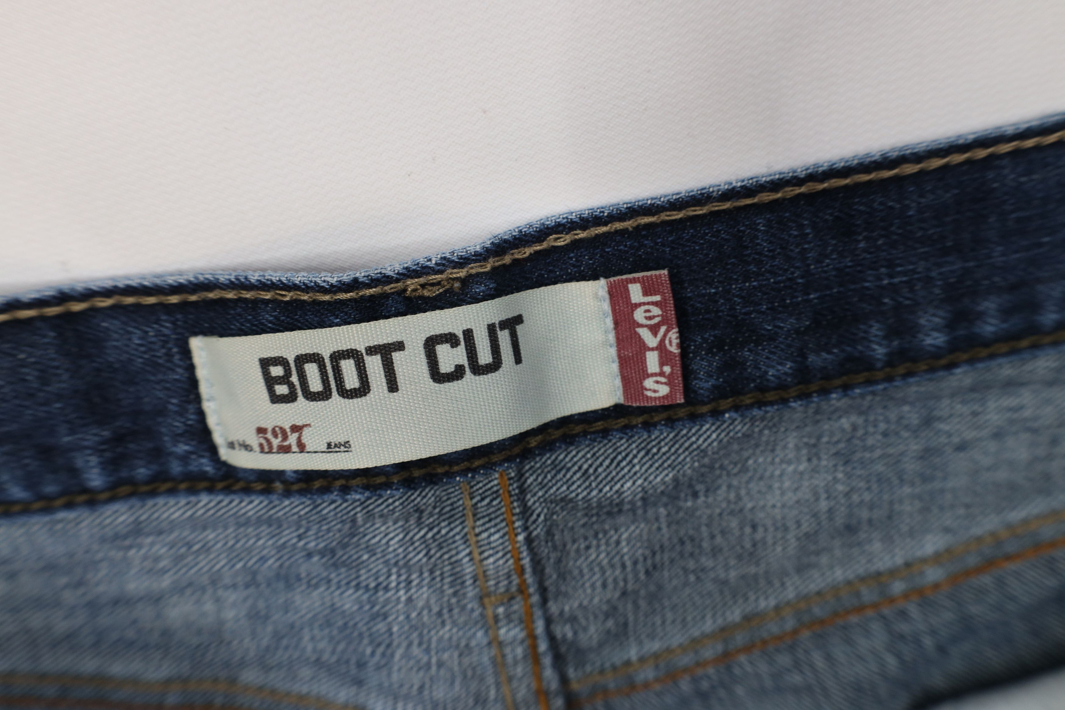Levi's Vintage Y2K Levis 527 Western Flared Bootcut Denim Jeans Size US 36 / EU 52 - 6 Thumbnail