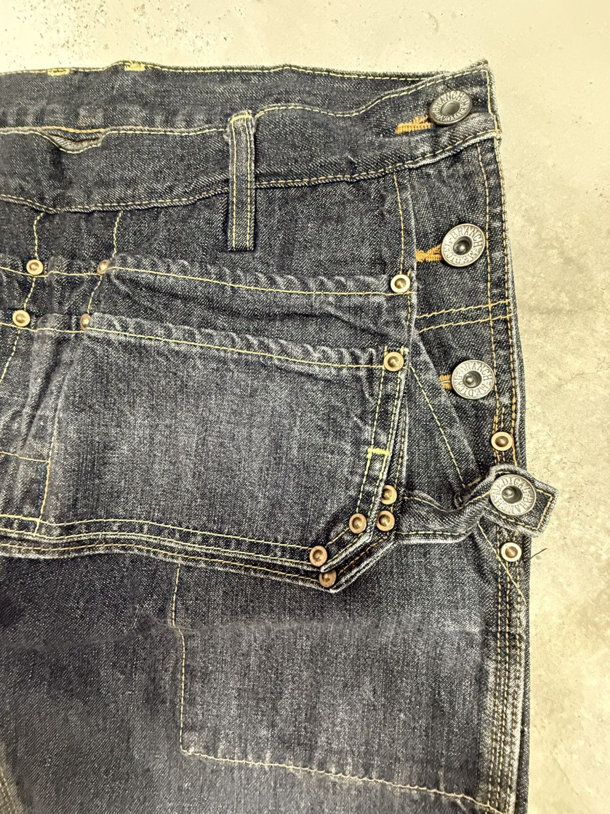 Le Grande Bleu (L.G.B.) Branch Department 50s Reissue Work Wear Flared Jeans Size US 30 / EU 46 - 10 Thumbnail