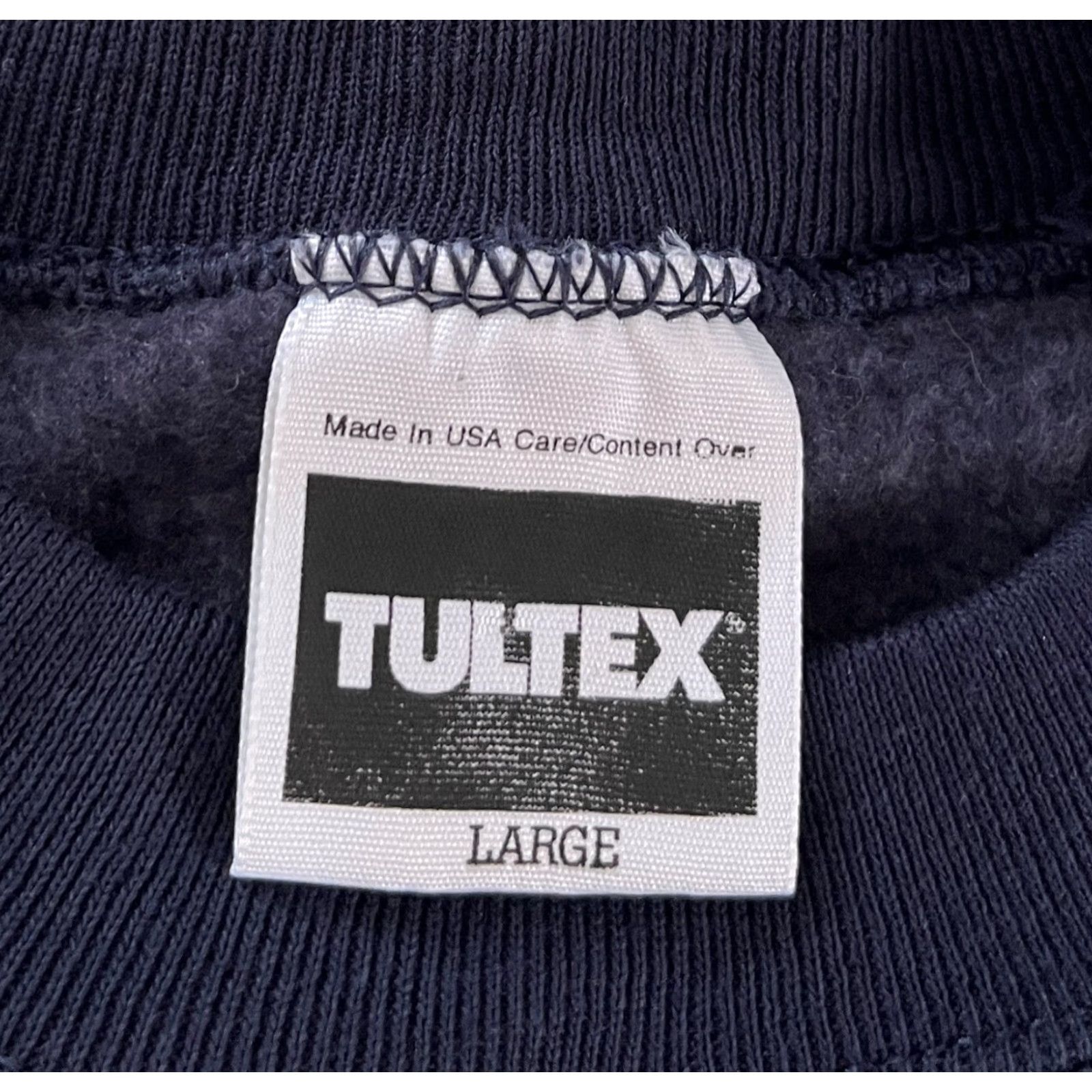 Tultex VINTAGE Tultex Whitetail Deer Graphic Print Sweatshirt Pullover Crewneck Navy L Unisex Adults 90s USA Size US L / EU 52-54 / 3 - 7 Thumbnail