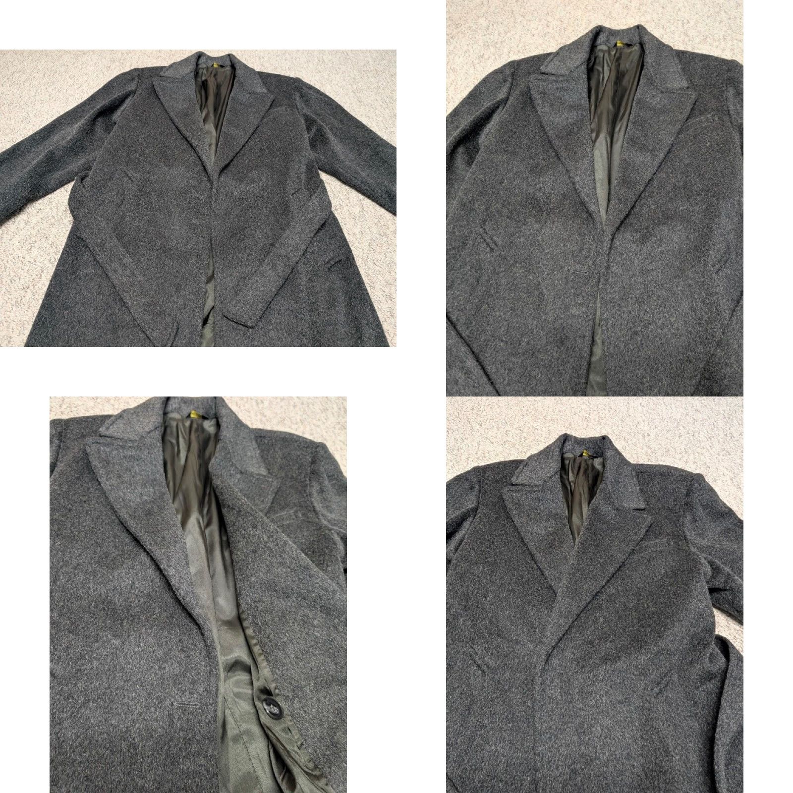 Doublet VINTAGE American Male overcoat Wool belted Double Breasted long coat Men XS Black Size US S / EU 44-46 / 1 - 9 Thumbnail