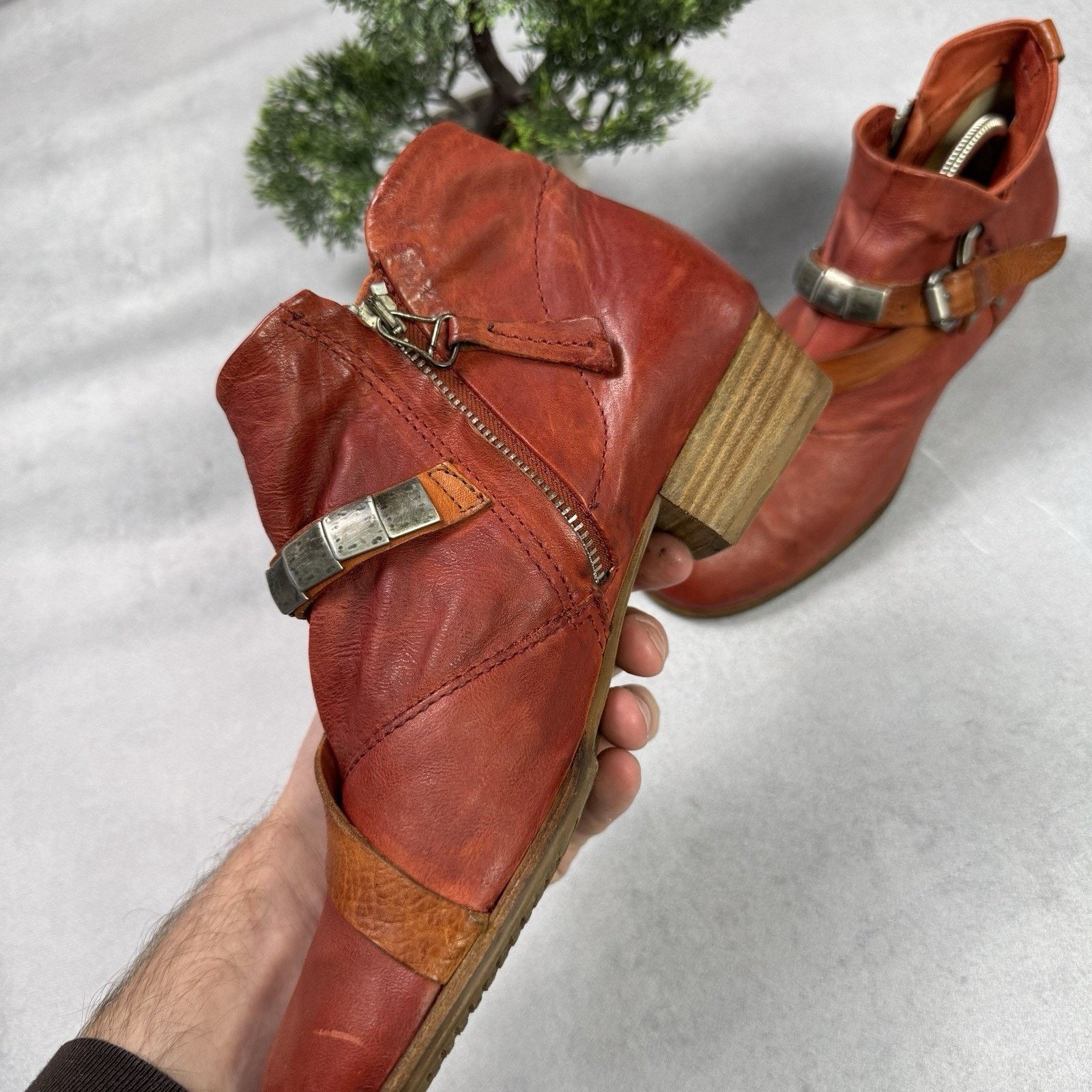 Vintage A.S.98 Airstep Booties Leather Vintage Handmade Rock Size US 10 / IT 40 - 8 Thumbnail