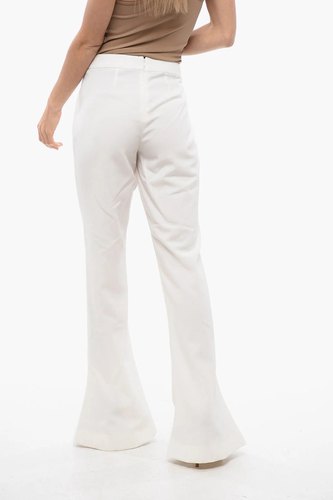 Balmain og1mm0326 Bootcut Skinny-Fit Pant in White Size 30" / US 8 / IT 44 - 2 Thumbnail
