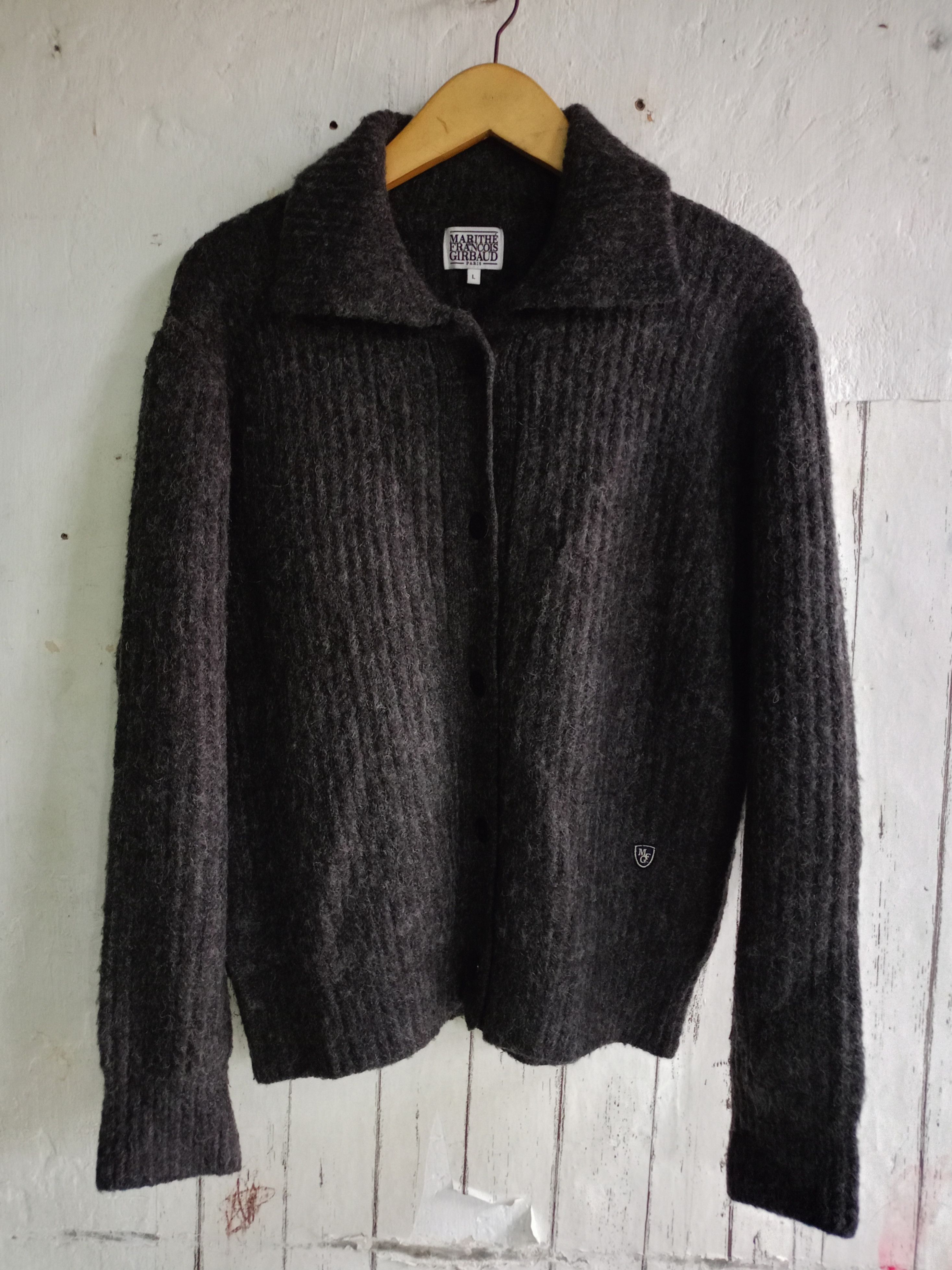 Marithe + Francois Girbaud Marithe Francois Gibround Mohair knit Button Cardigan Size US L / EU 52-54 / 3 - 3 Thumbnail