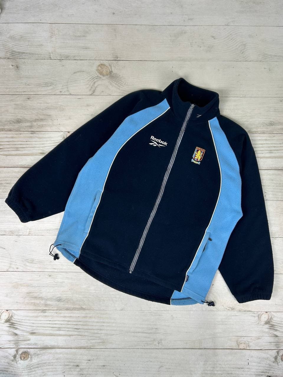 Reebok Vintage Reebok Aston Villa 1999 2000 Training Fleece Jacket Size US M / EU 48-50 / 2 - 1 Thumbnail
